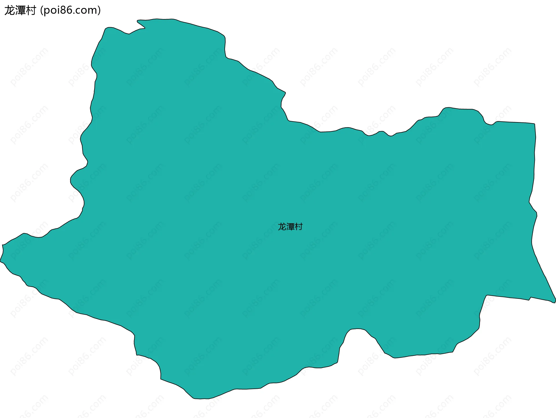 龙潭村边界地图