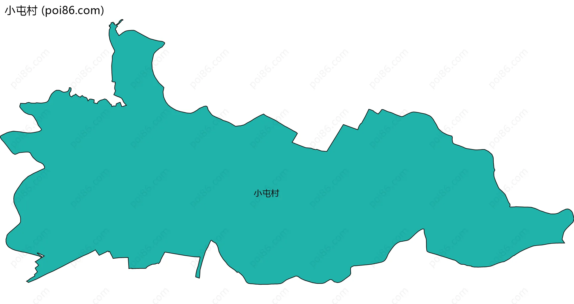 小屯村边界地图