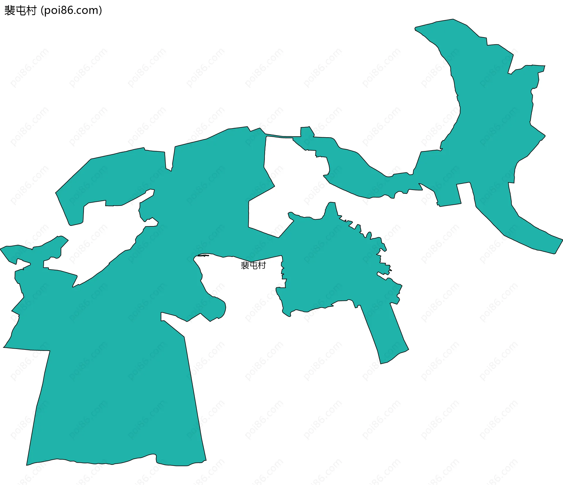 裴屯村边界地图