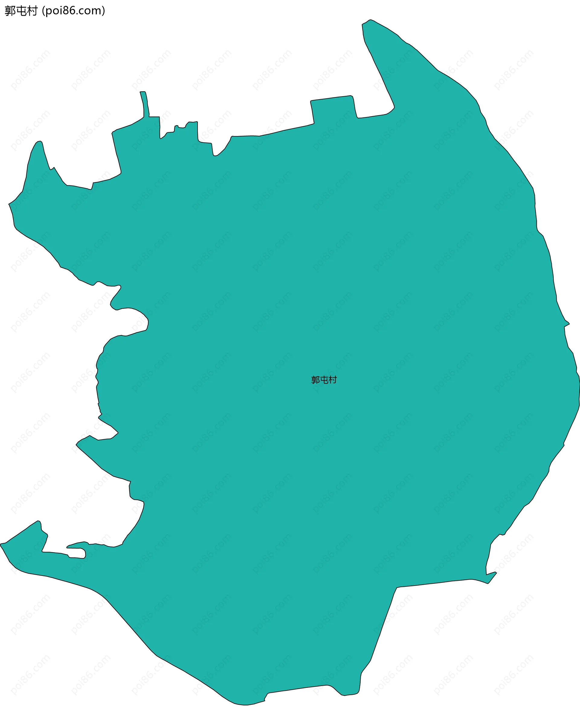 郭屯村边界地图