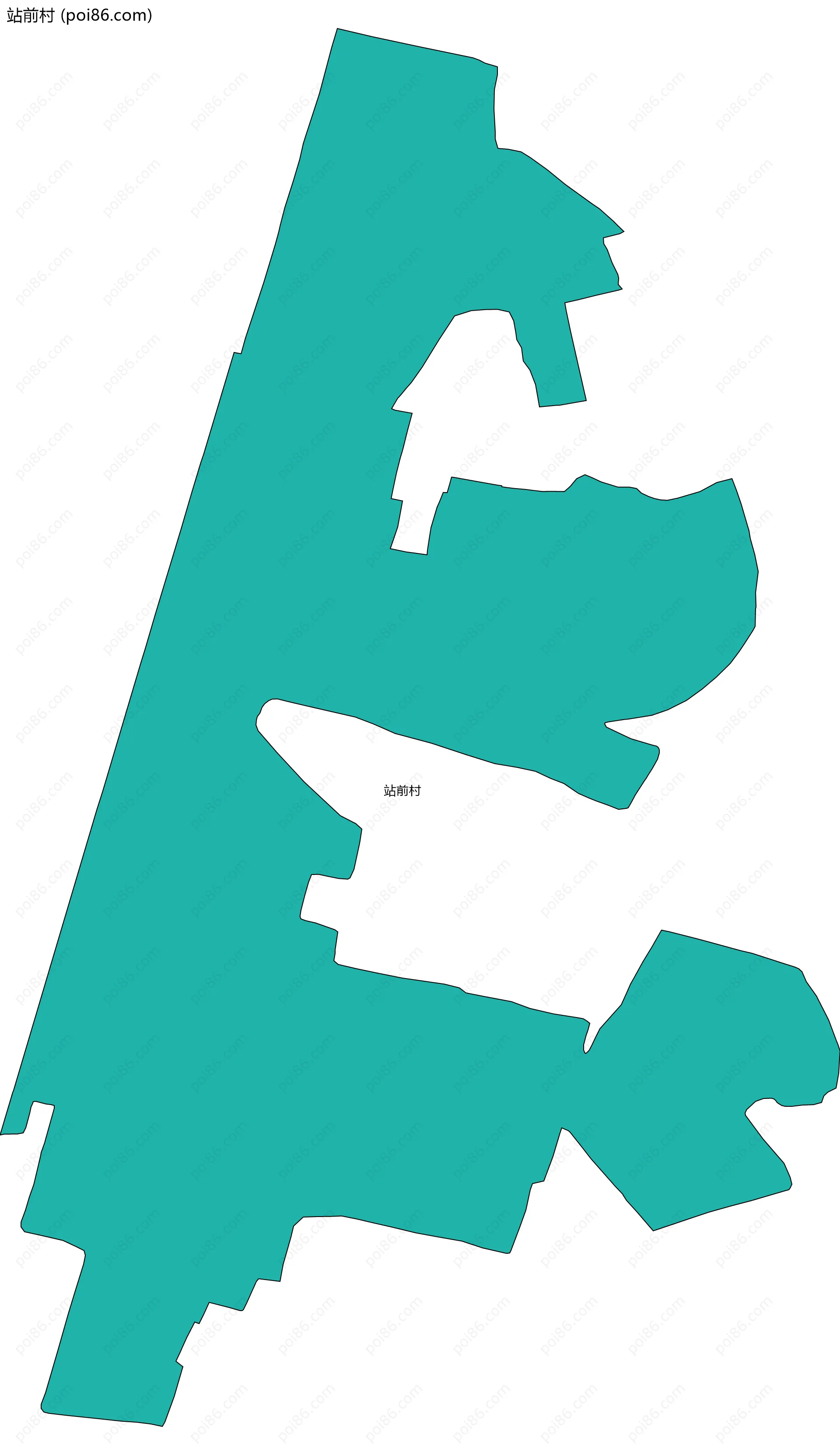 站前村边界地图