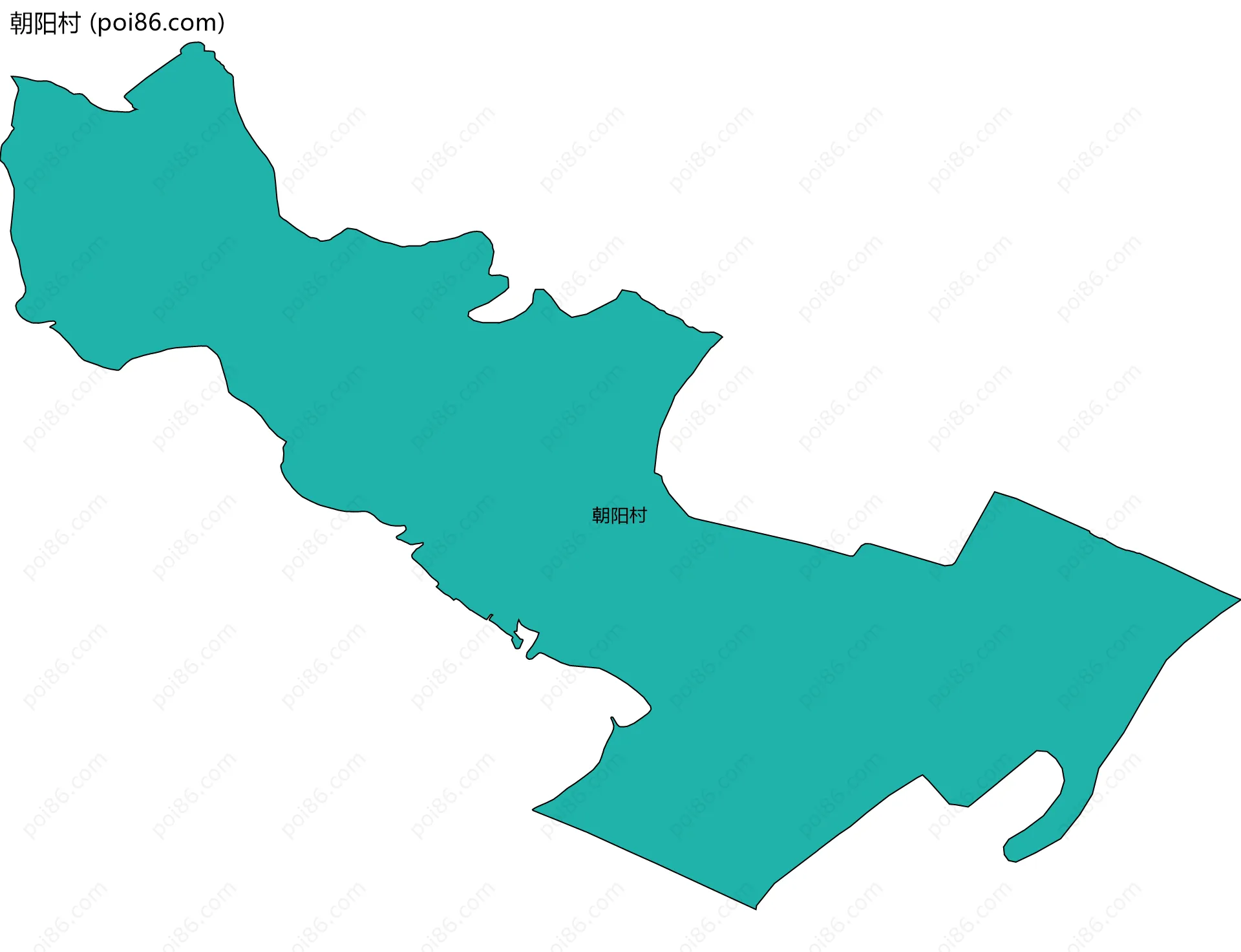 朝阳村边界地图