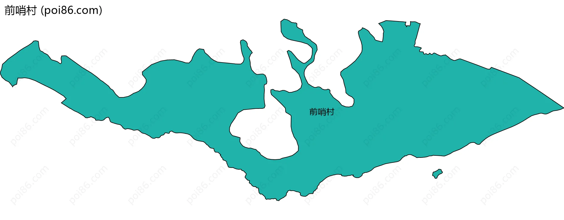 前哨村边界地图