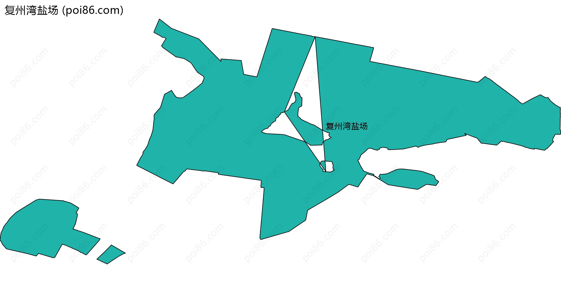 复州湾盐场边界地图