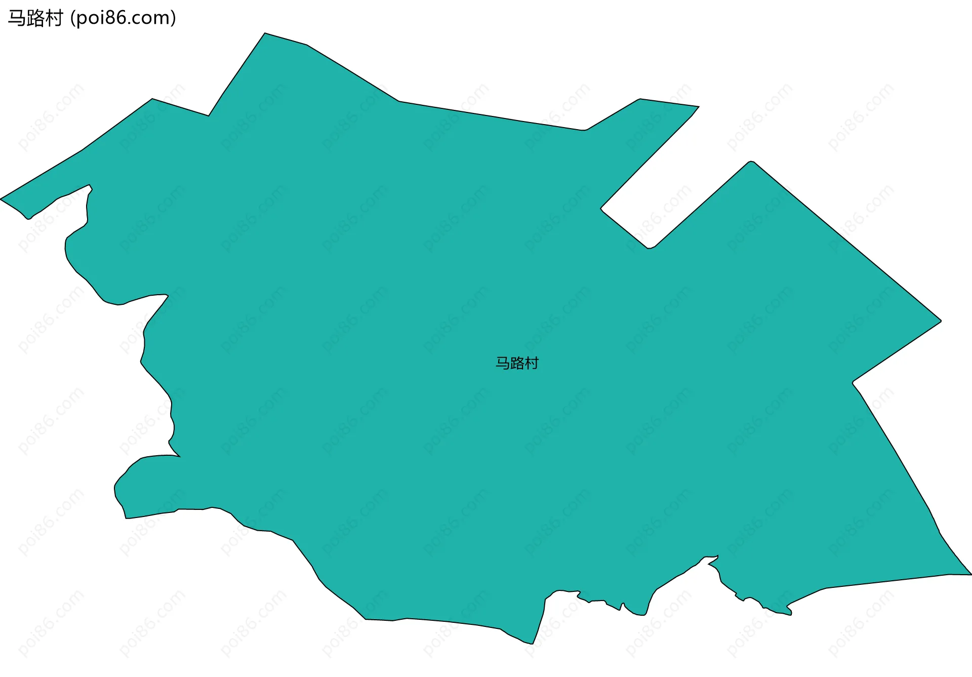 马路村边界地图