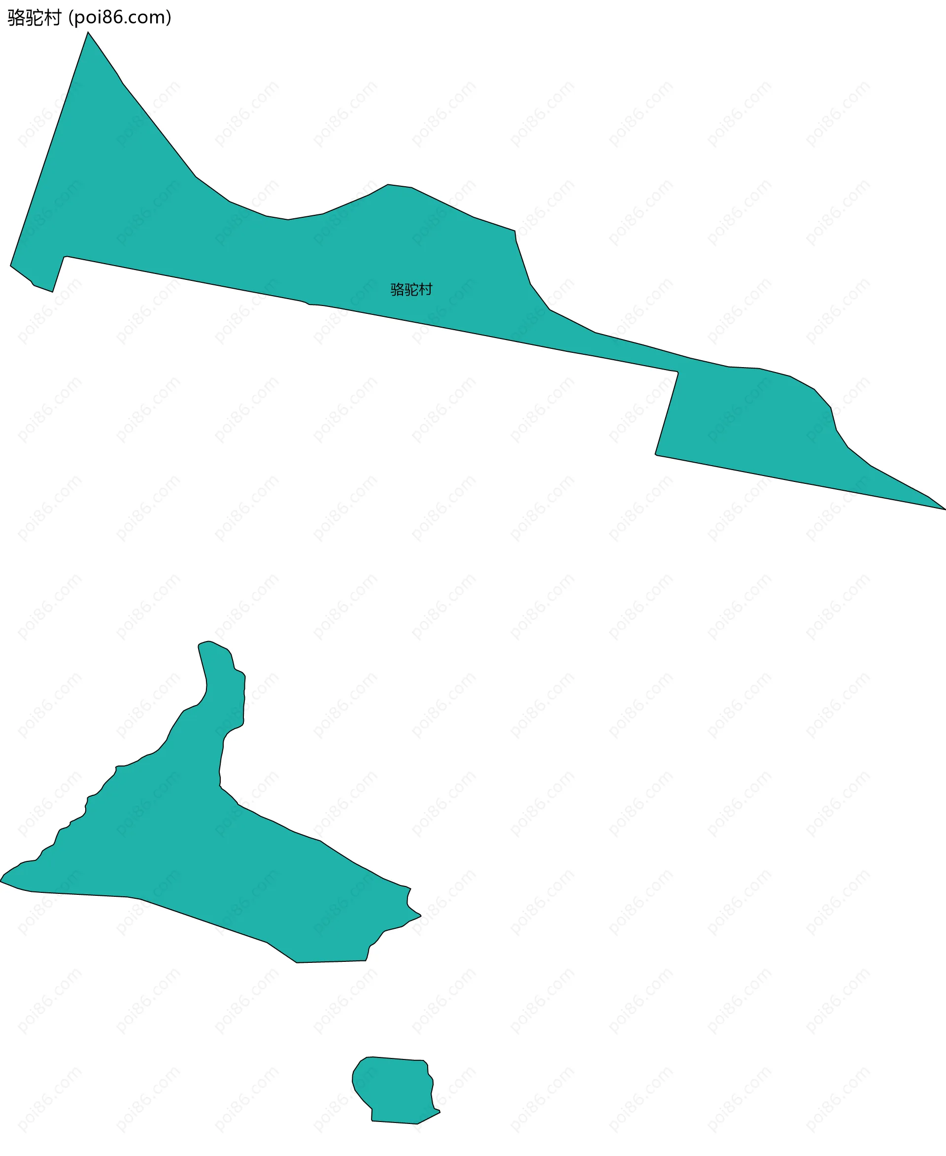 骆驼村边界地图