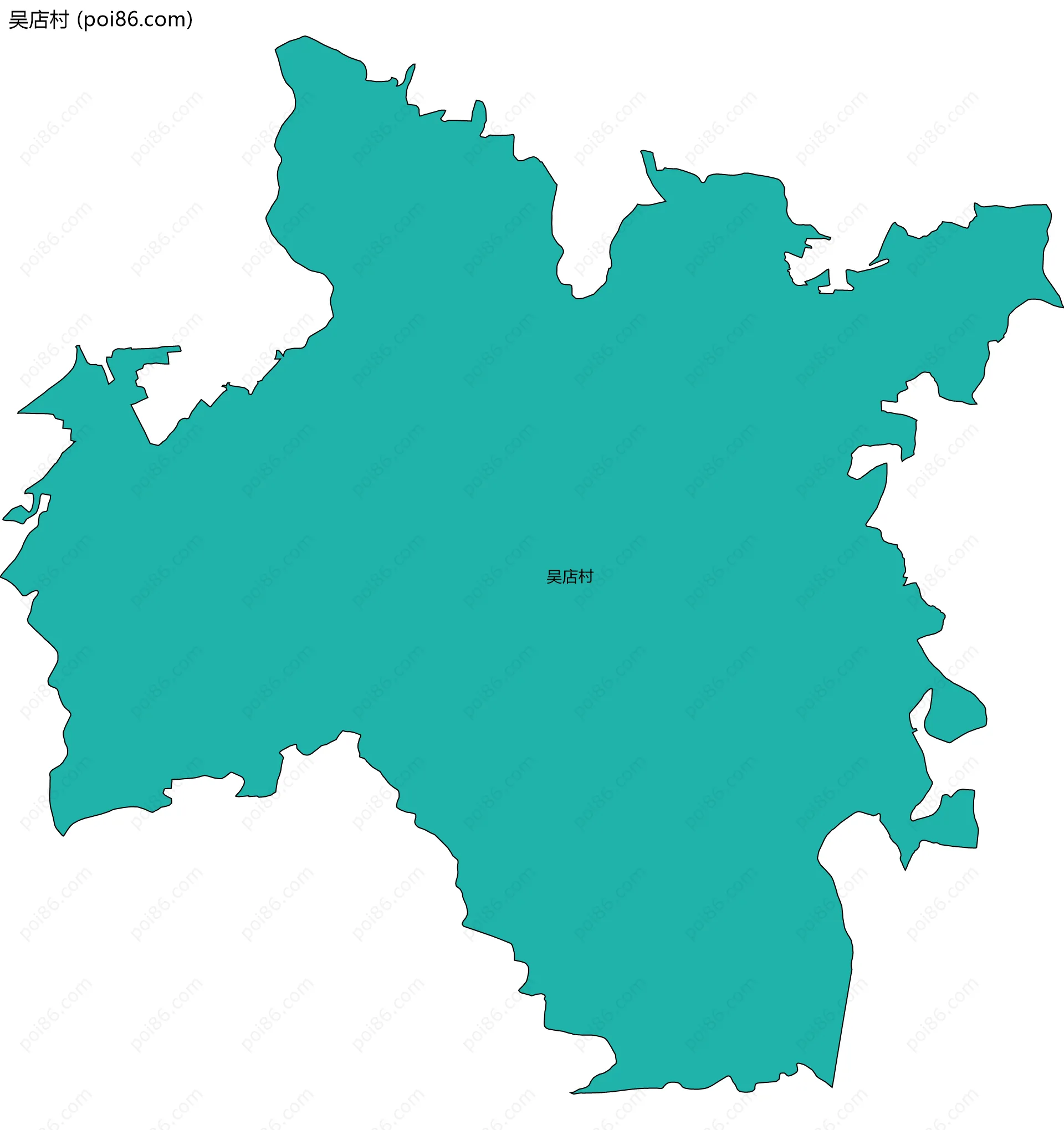 吴店村边界地图