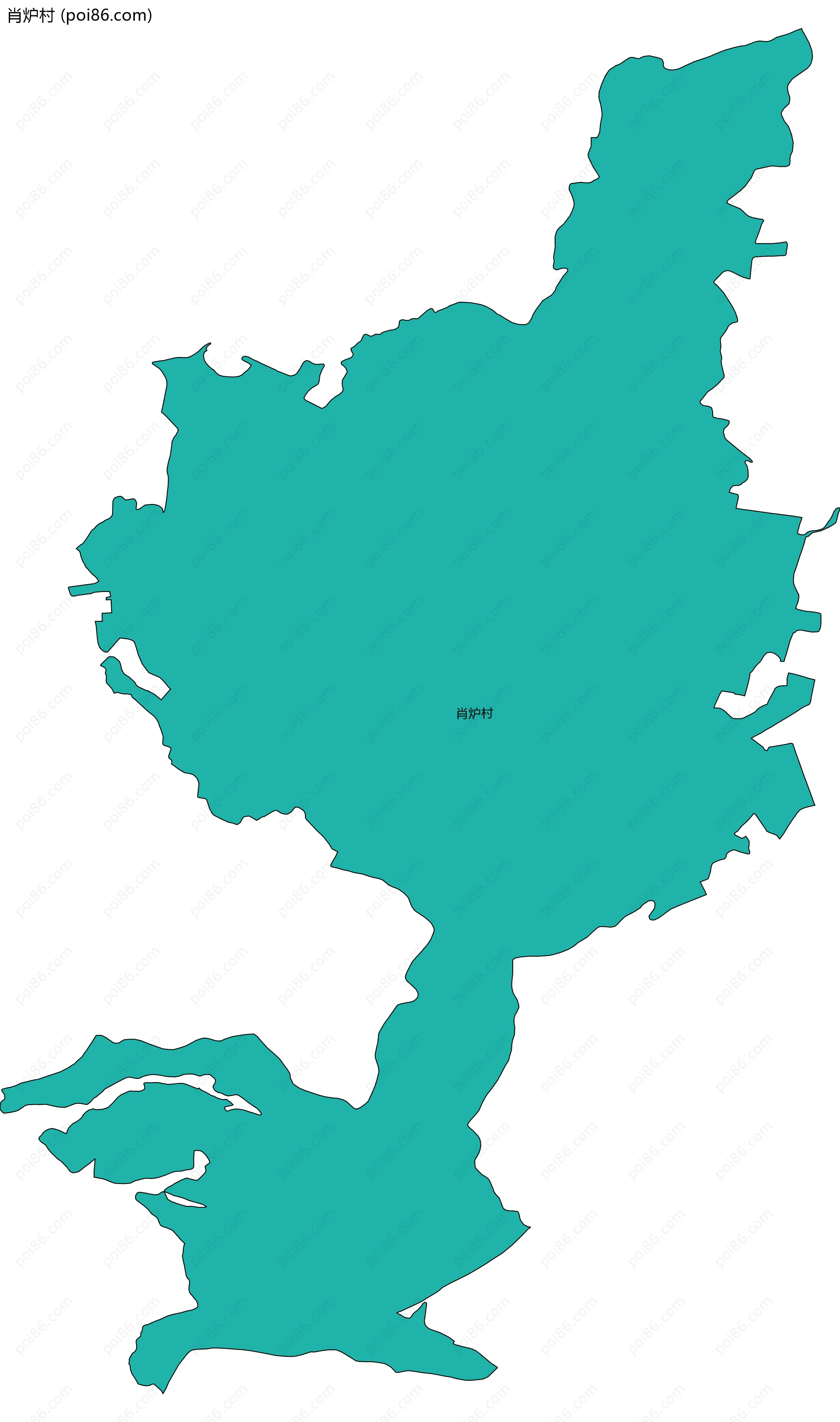 肖炉村边界地图