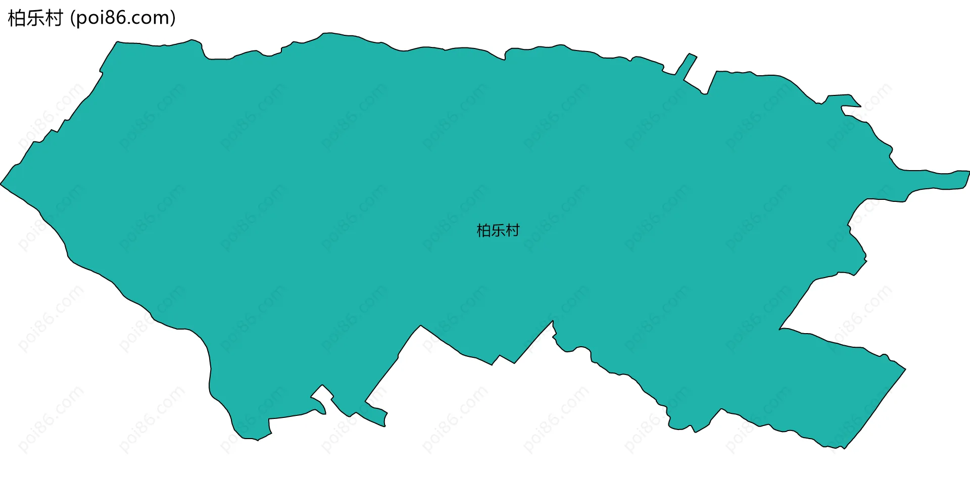 柏乐村边界地图