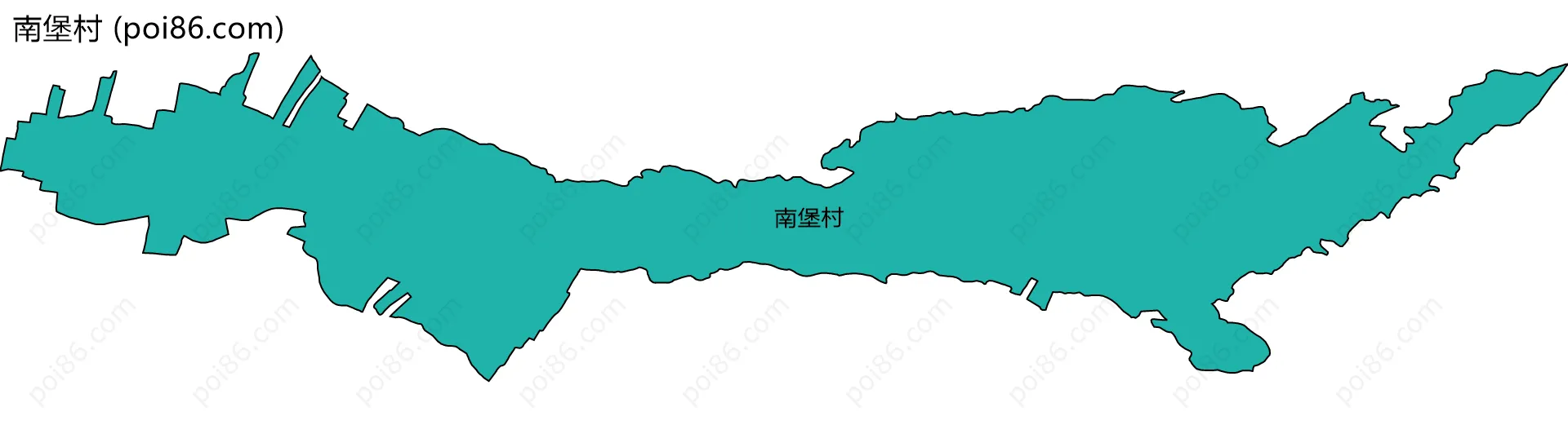 南堡村边界地图