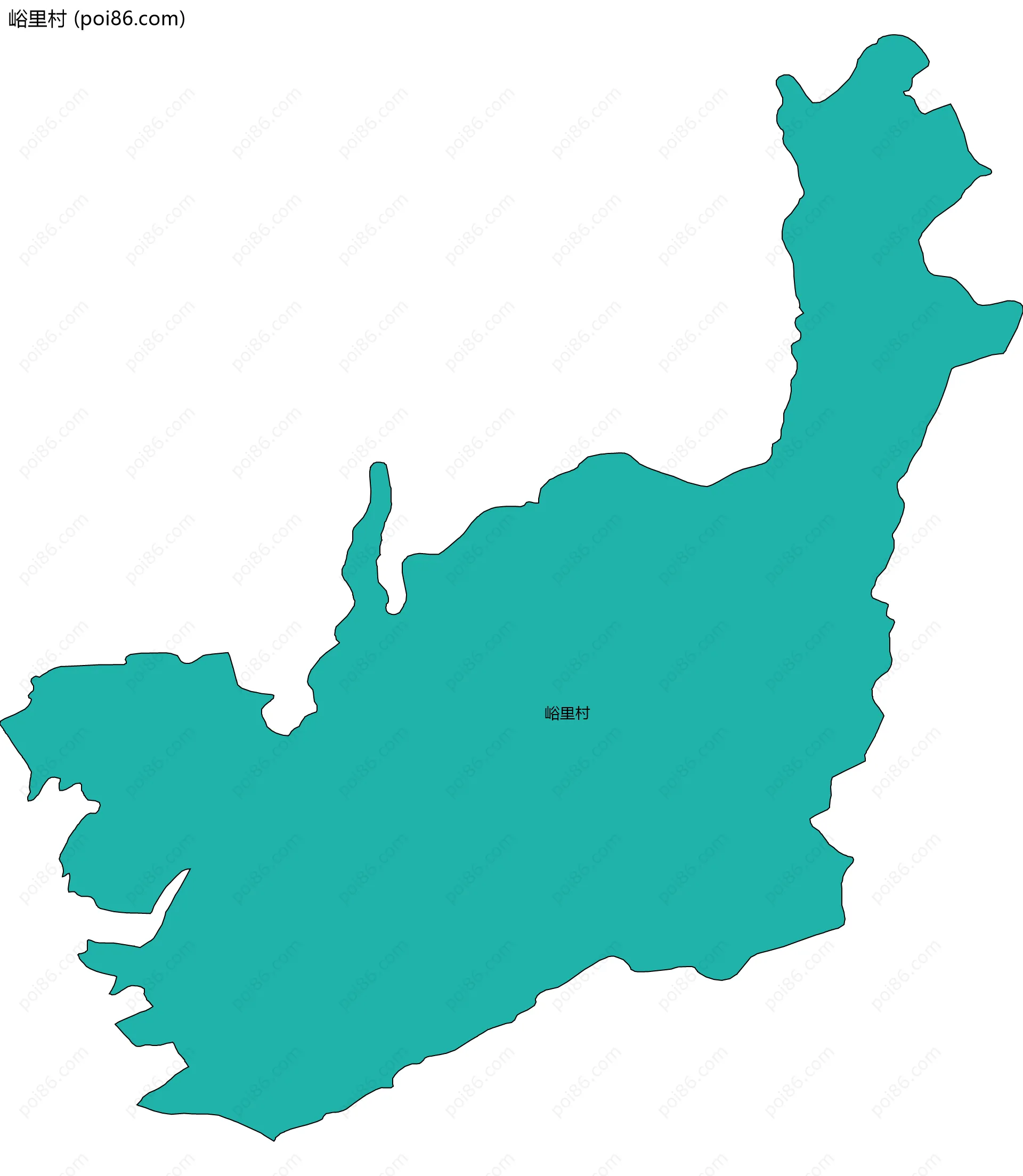 峪里村边界地图