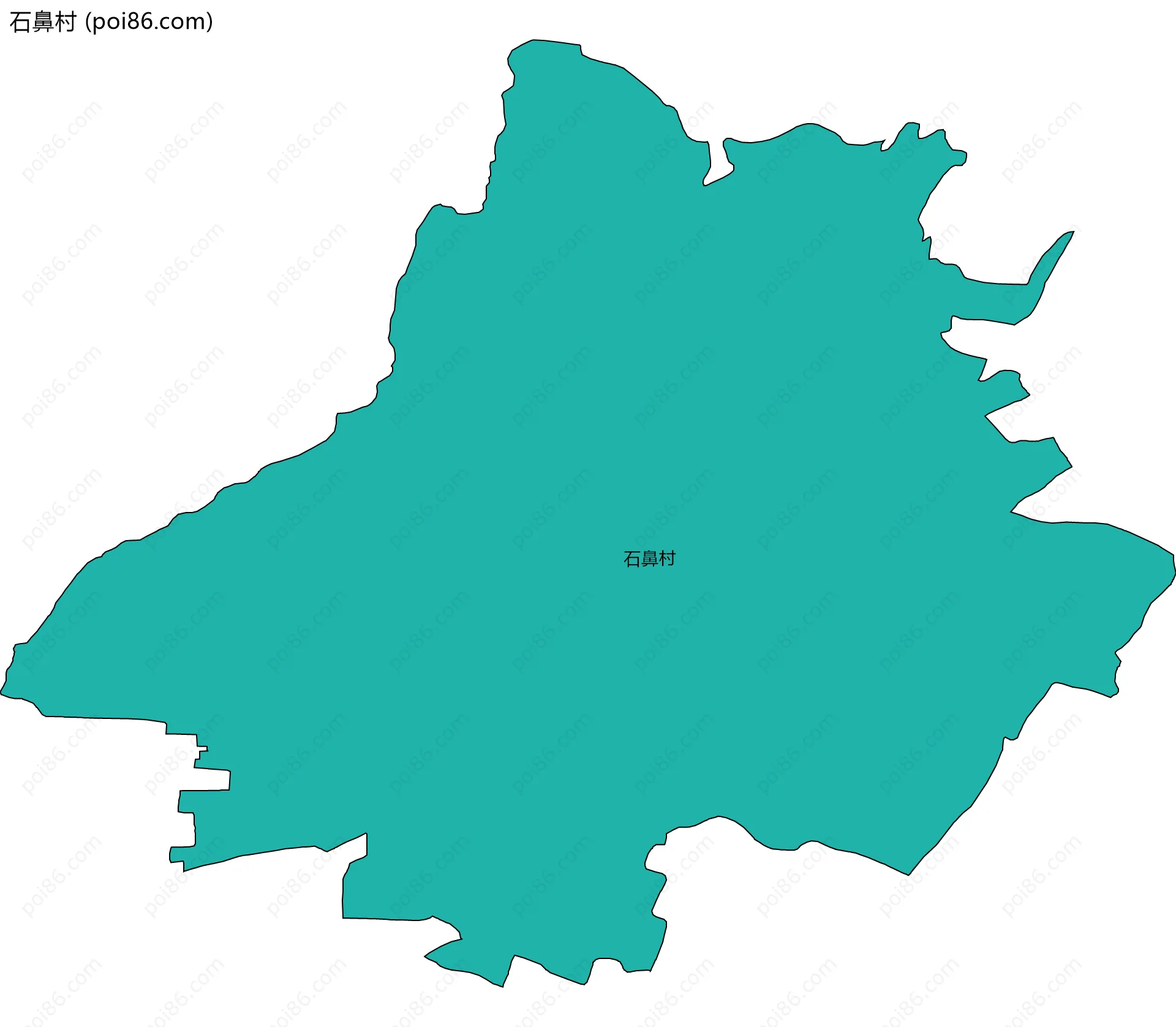 石鼻村边界地图