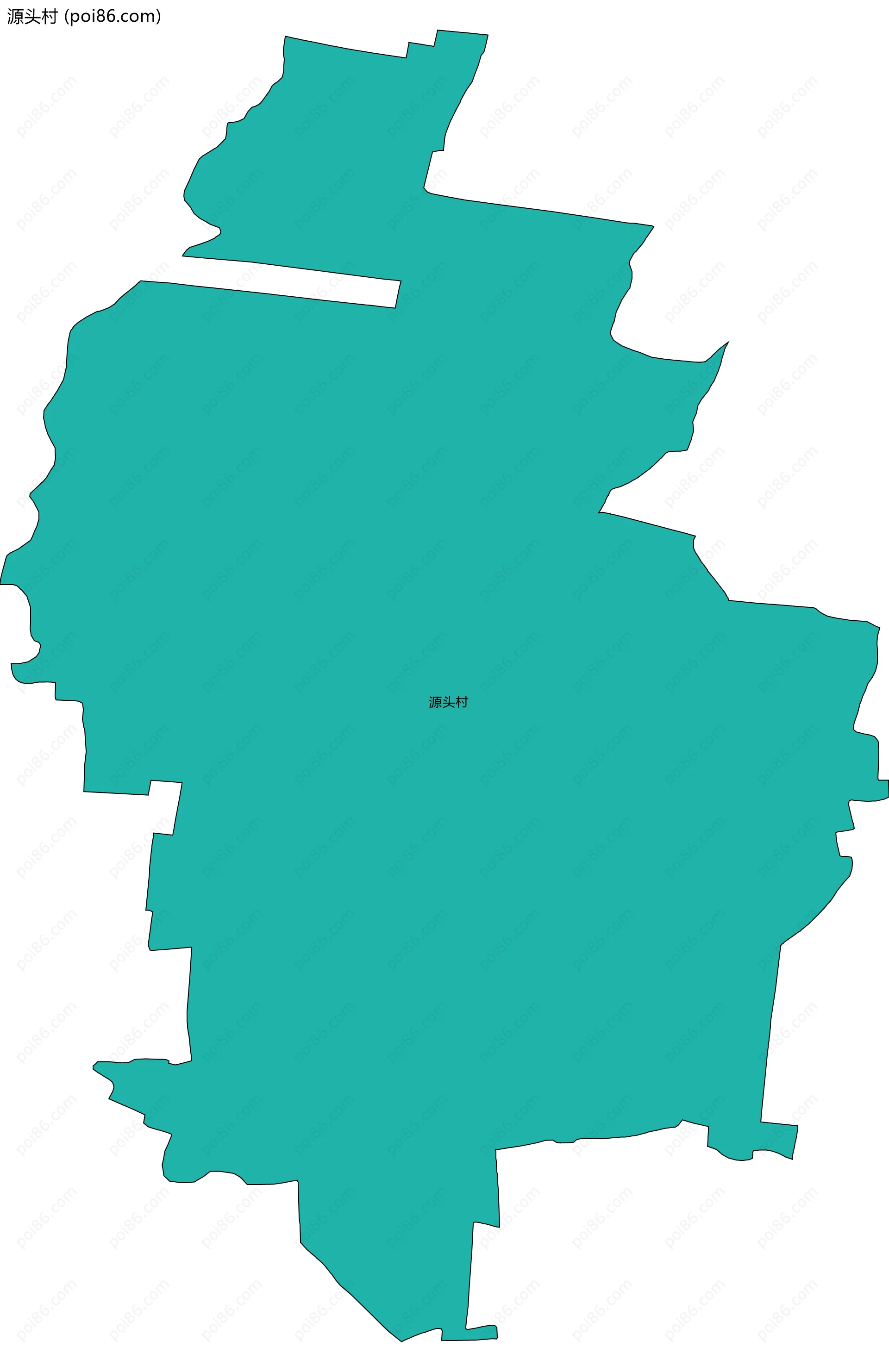 源头村边界地图
