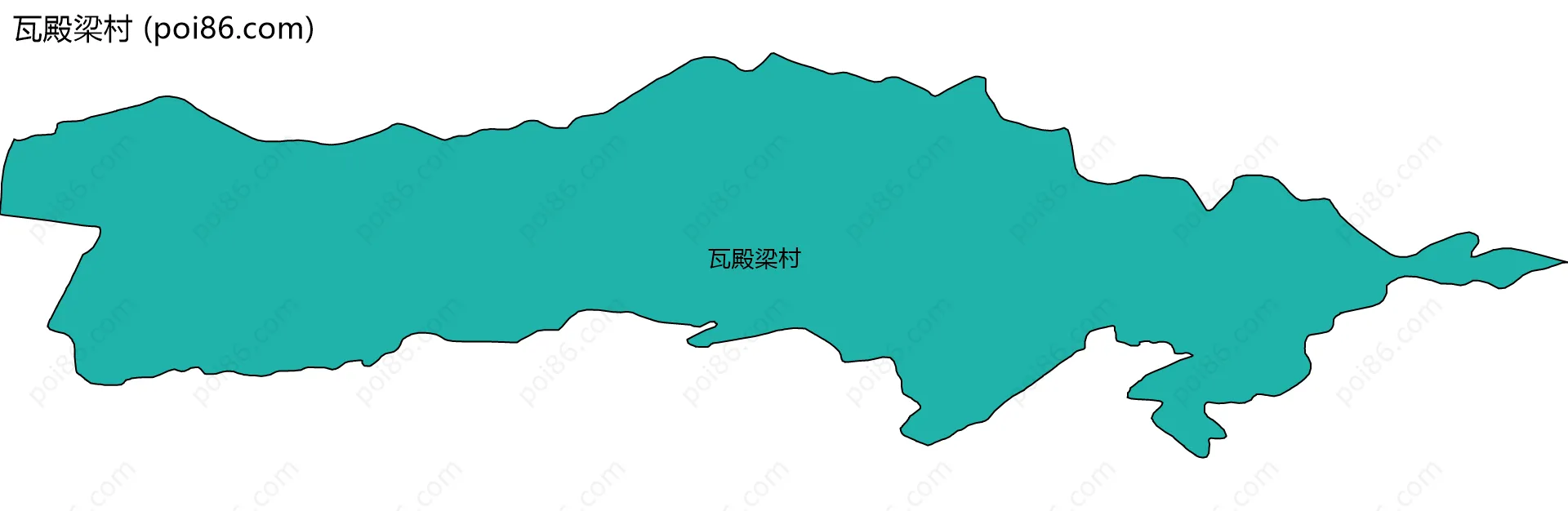 瓦殿梁村边界地图