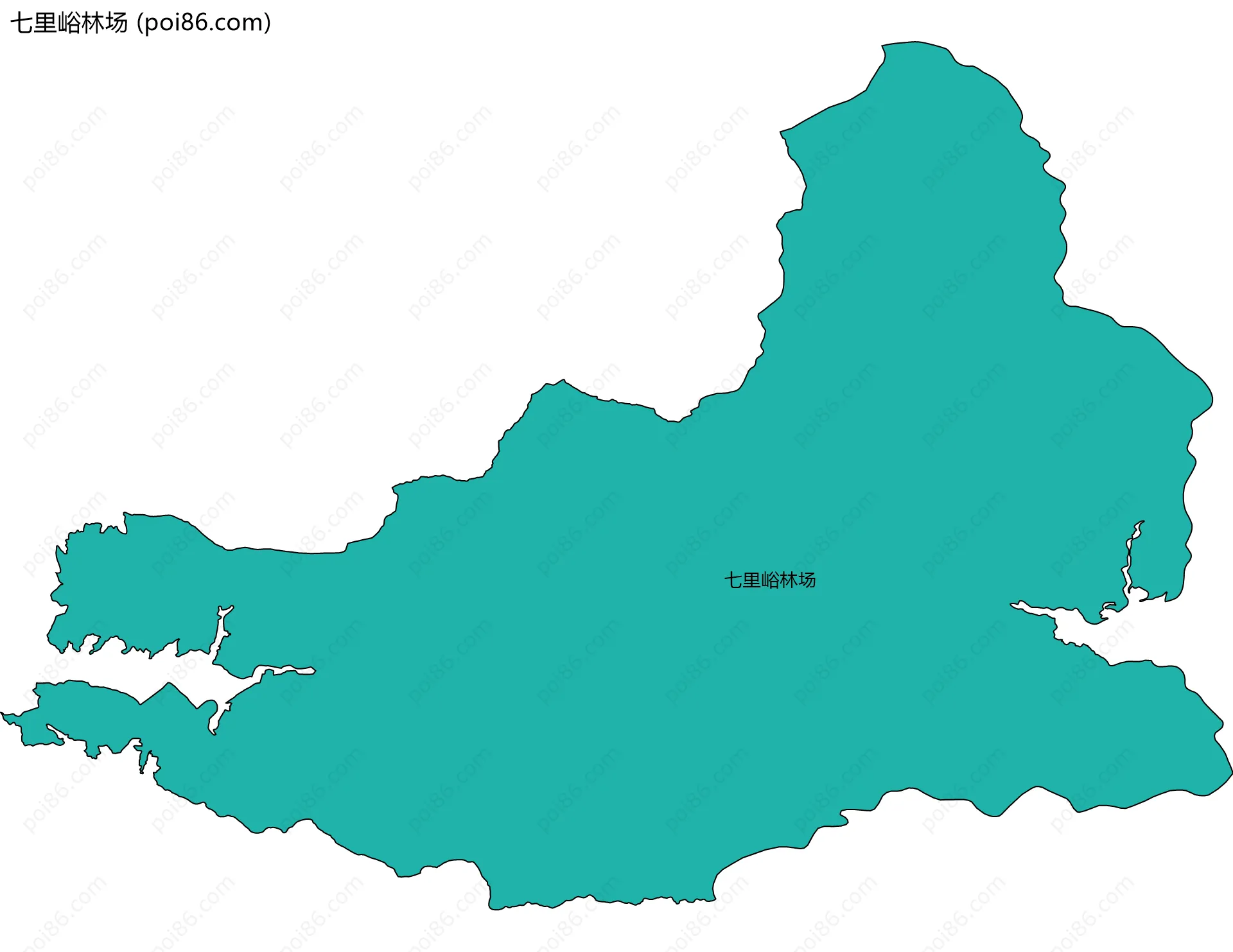 七里峪林场边界地图
