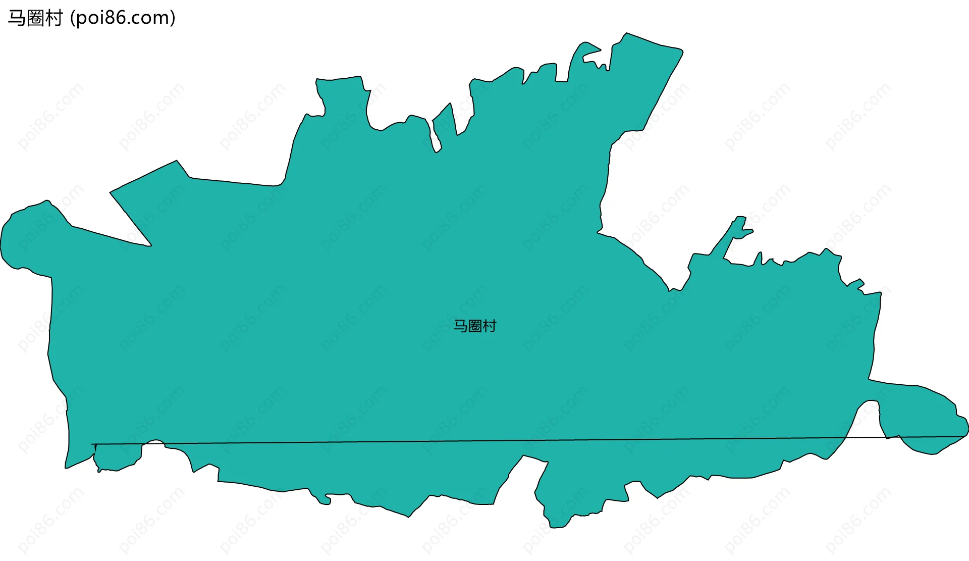 马圈村边界地图
