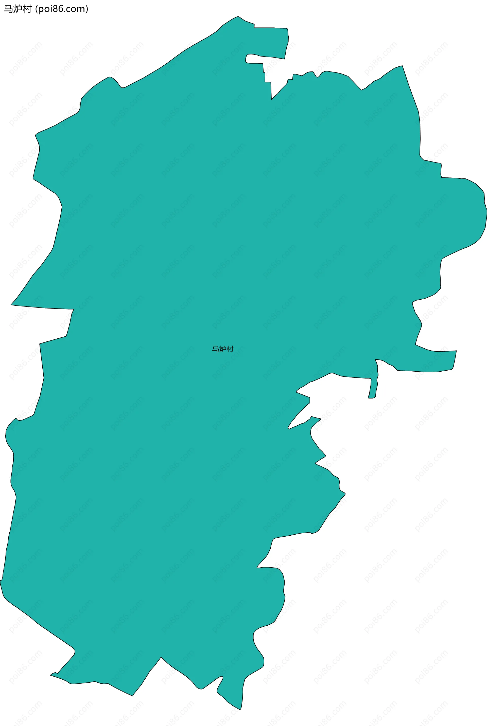 马炉村边界地图