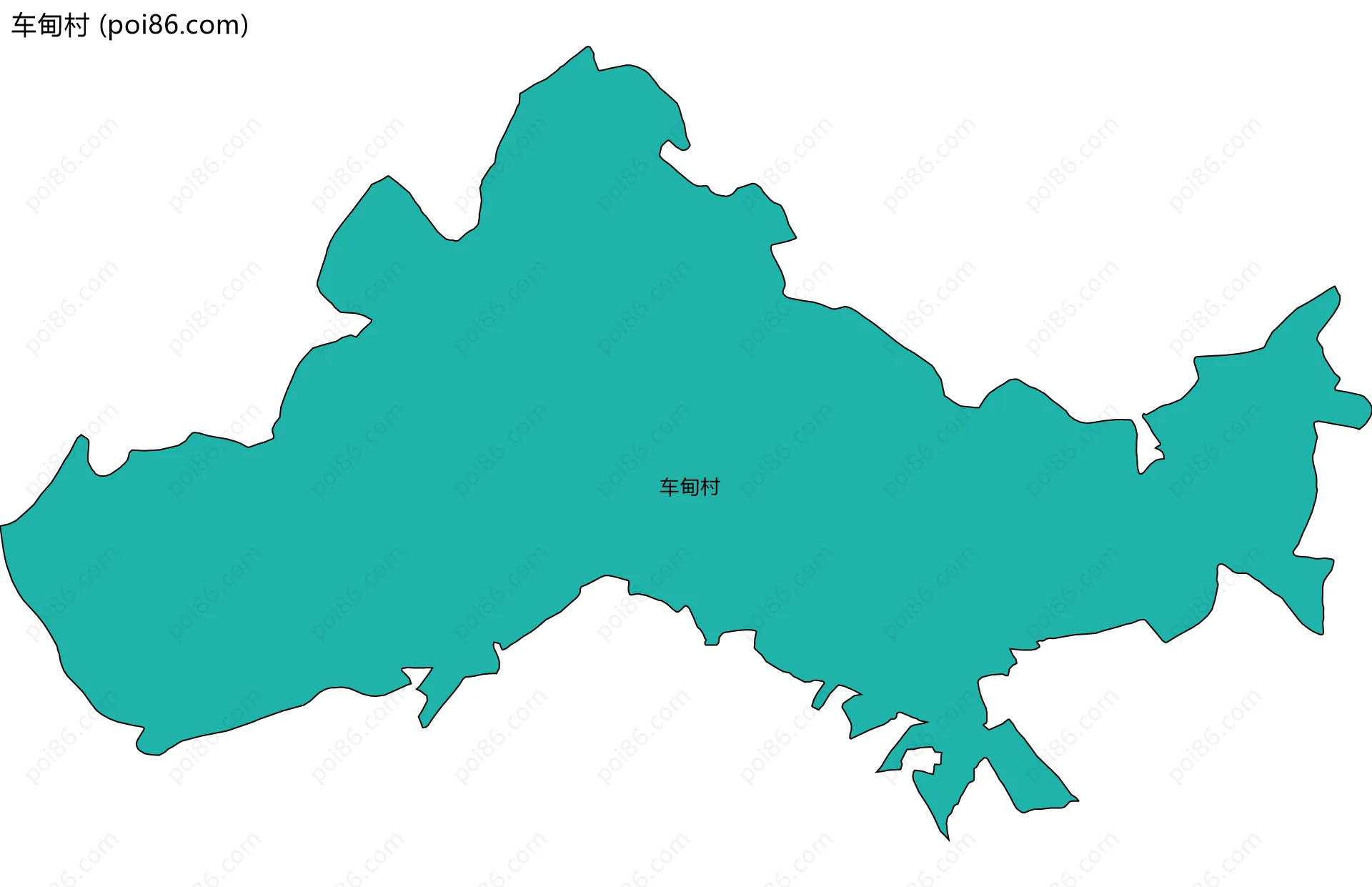 车甸村边界地图