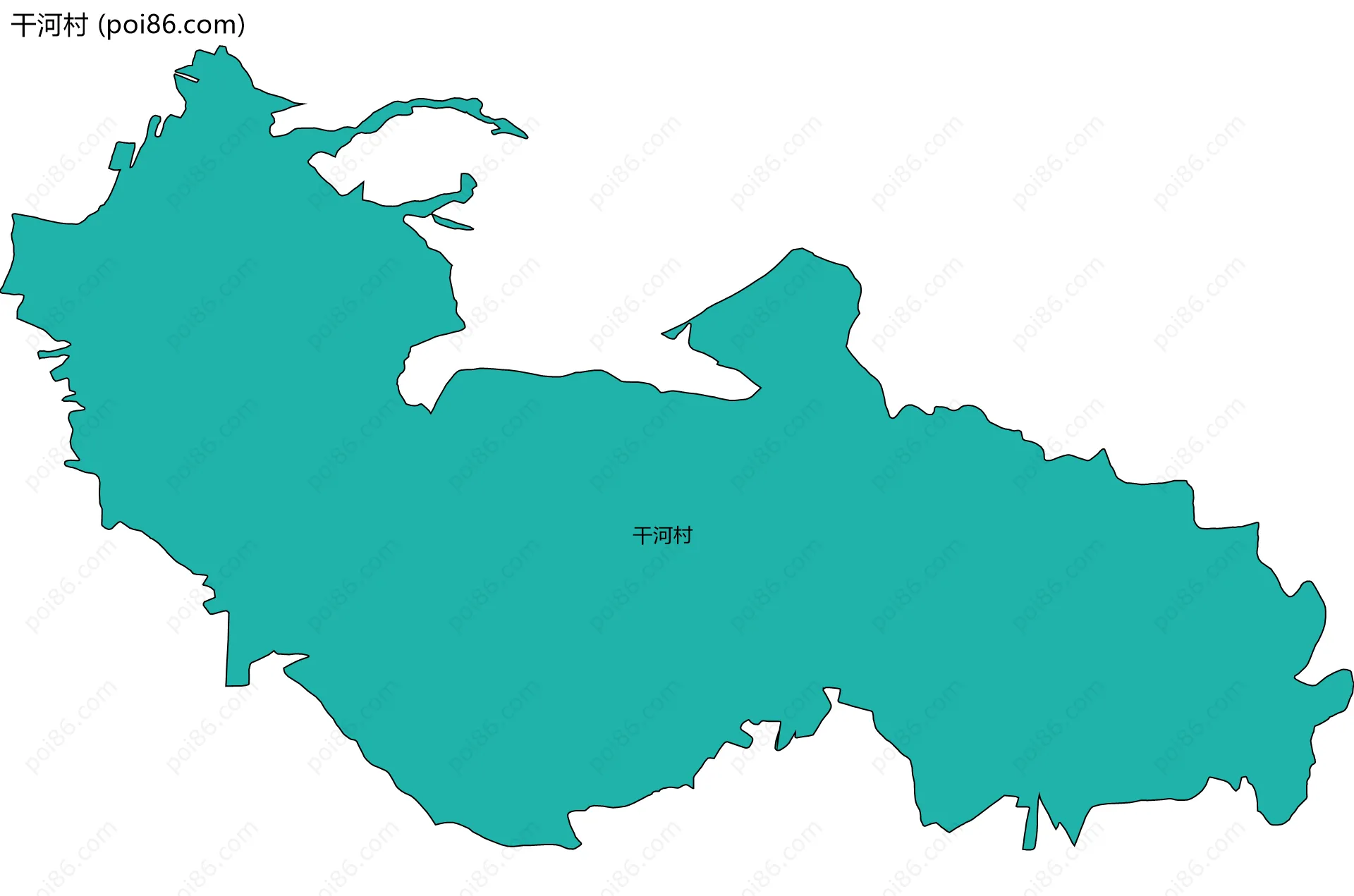 干河村边界地图