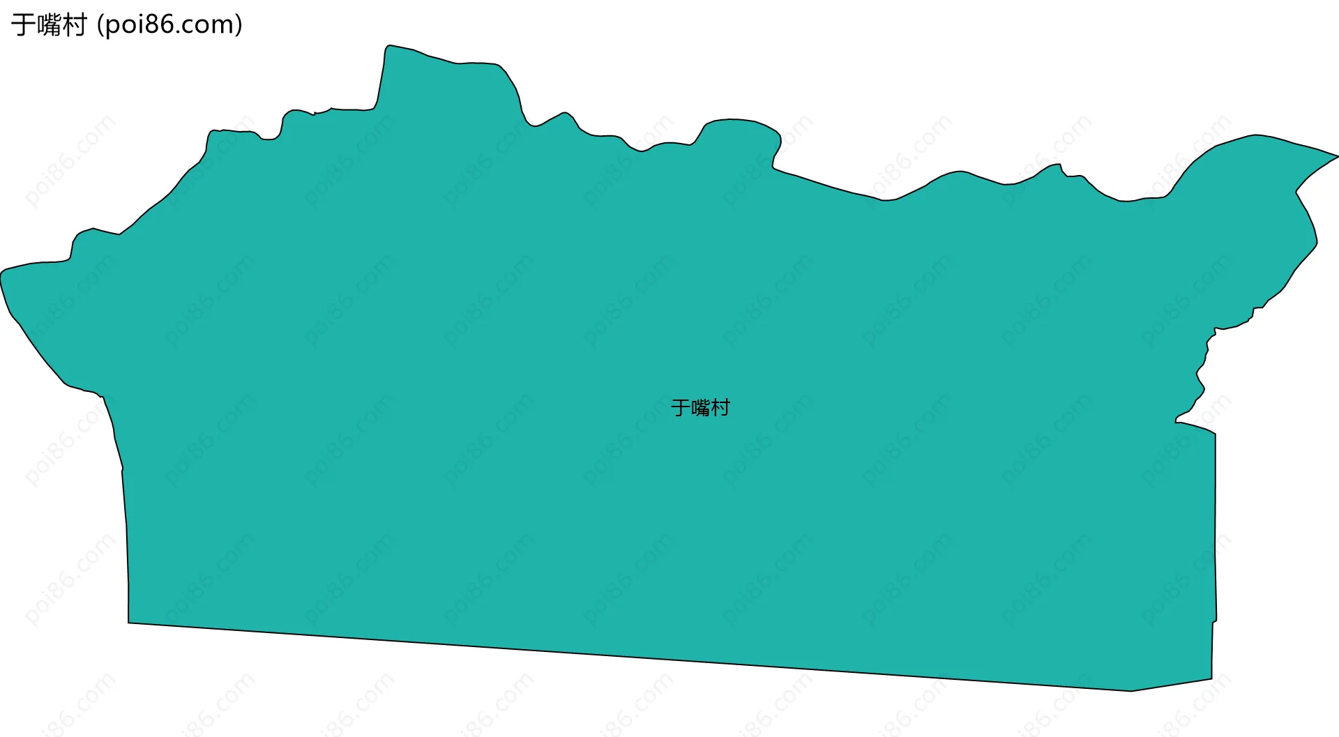 于嘴村边界地图