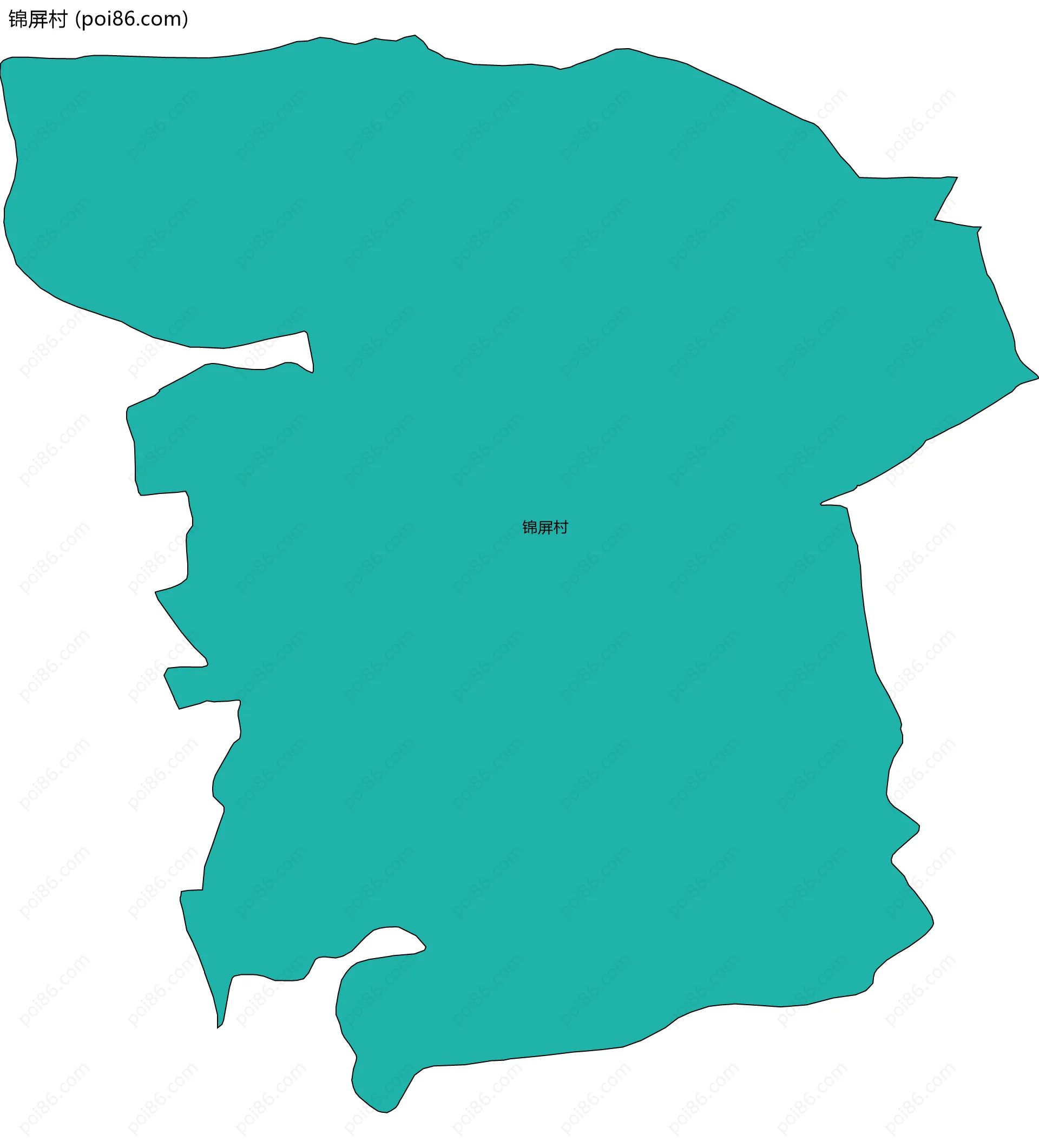 锦屏村边界地图