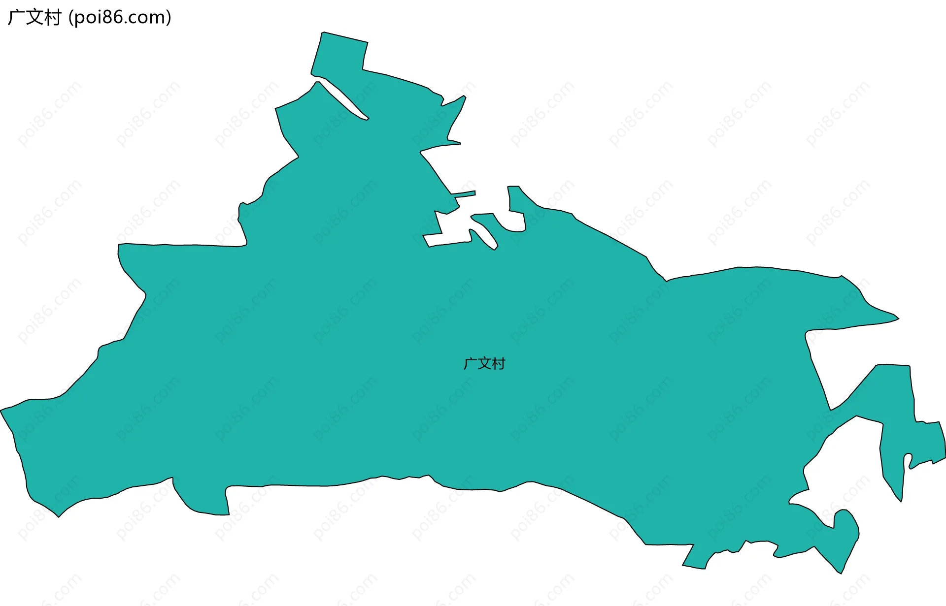 广文村边界地图