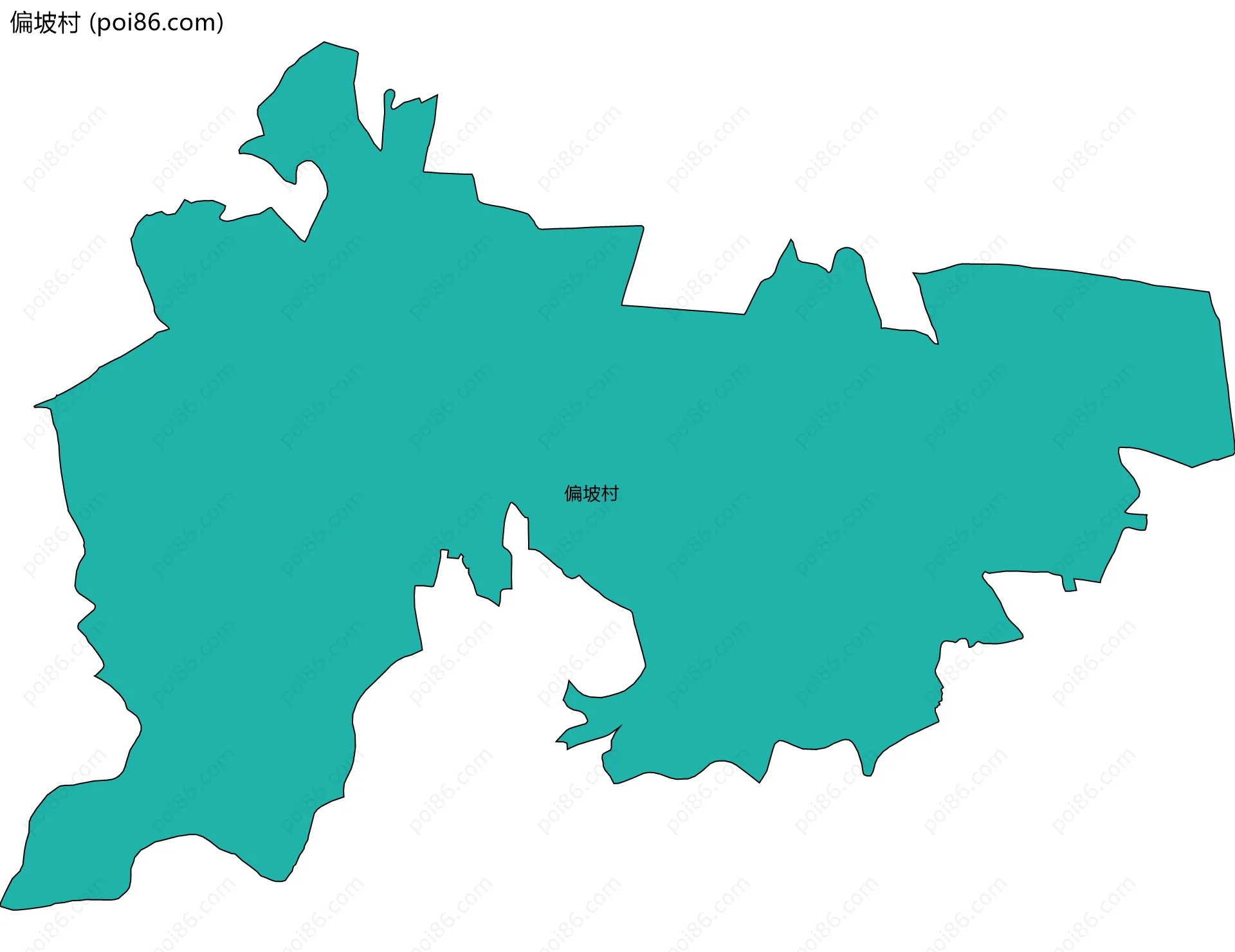偏坡村边界地图