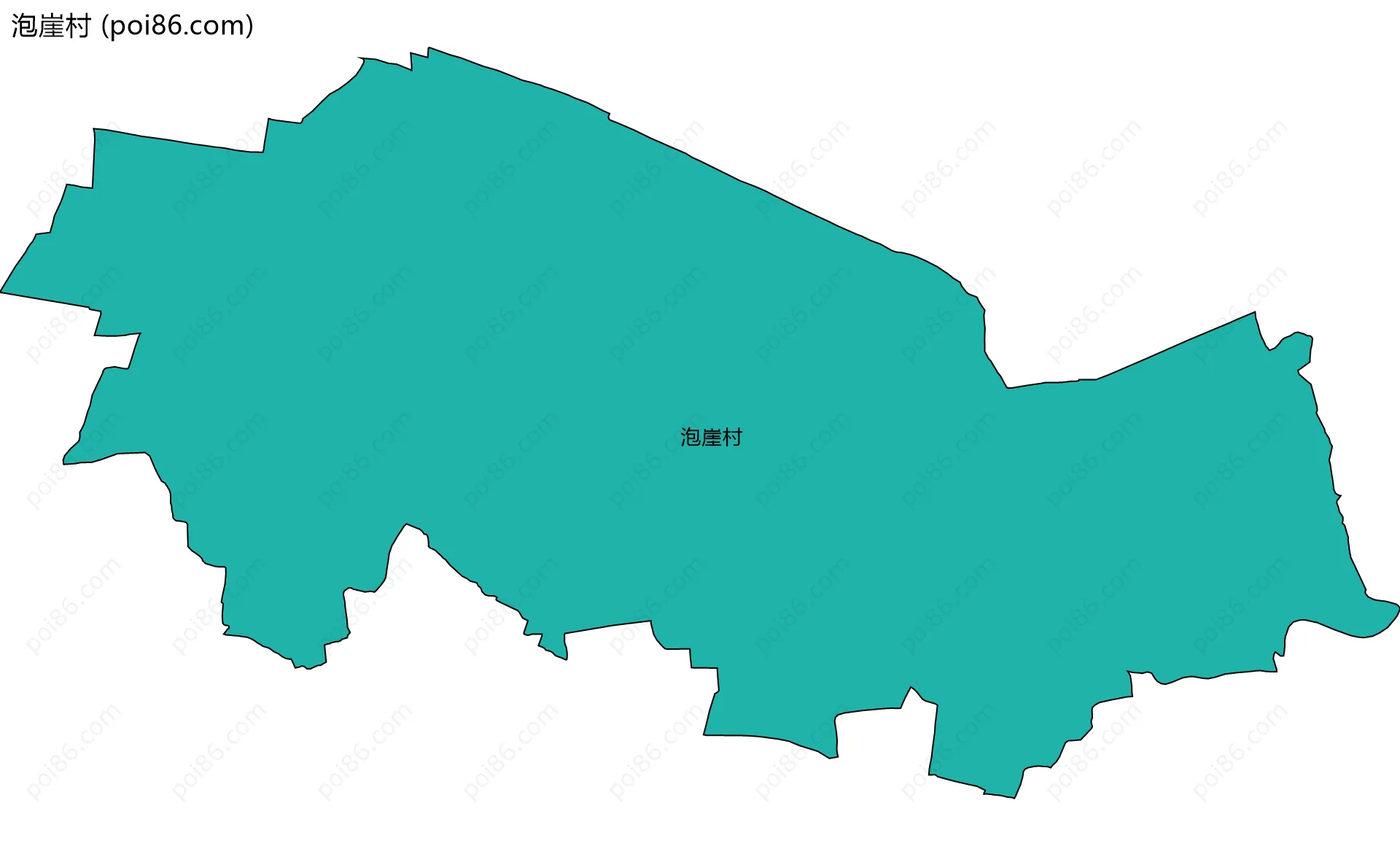 泡崖村边界地图