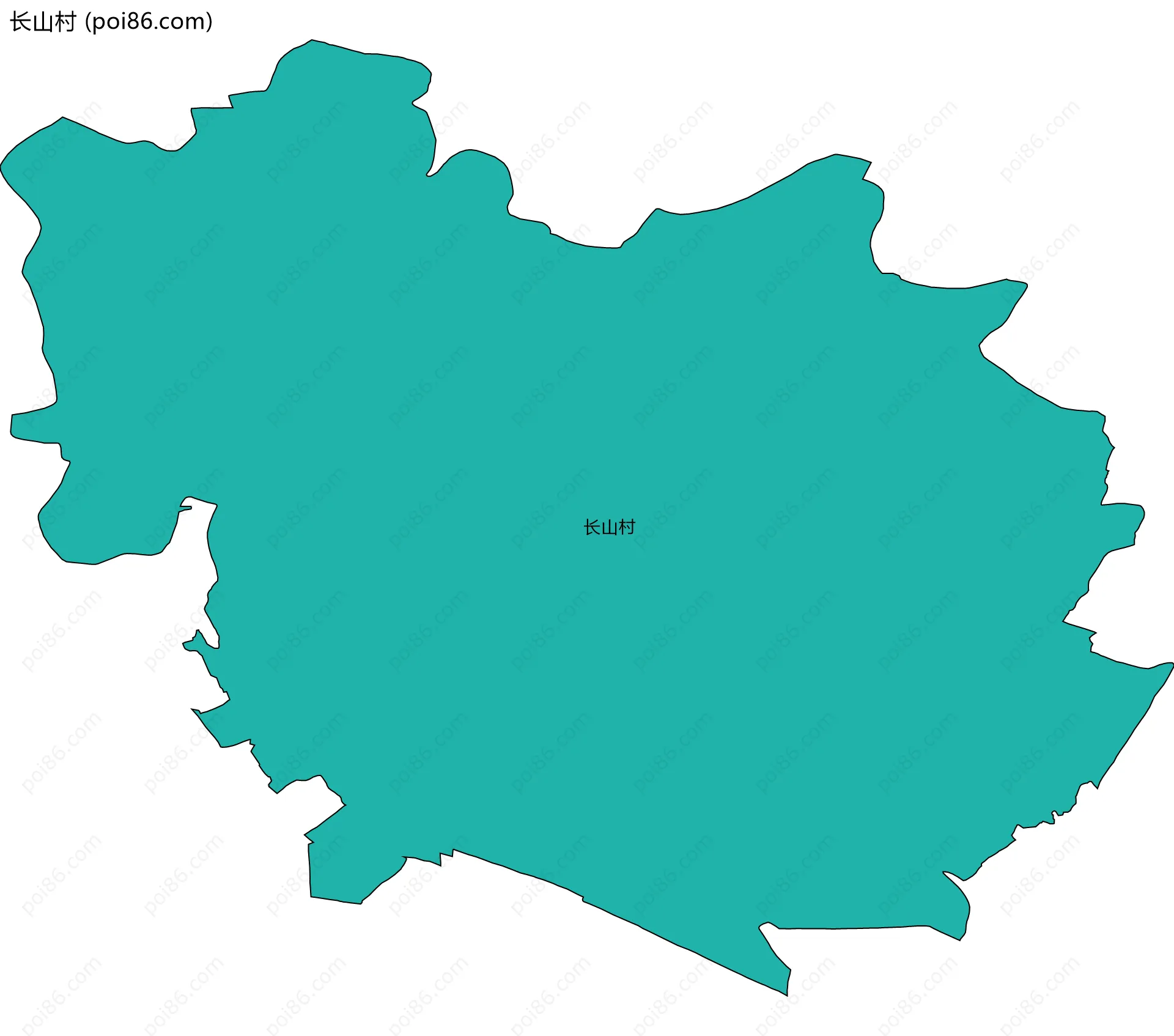 长山村边界地图