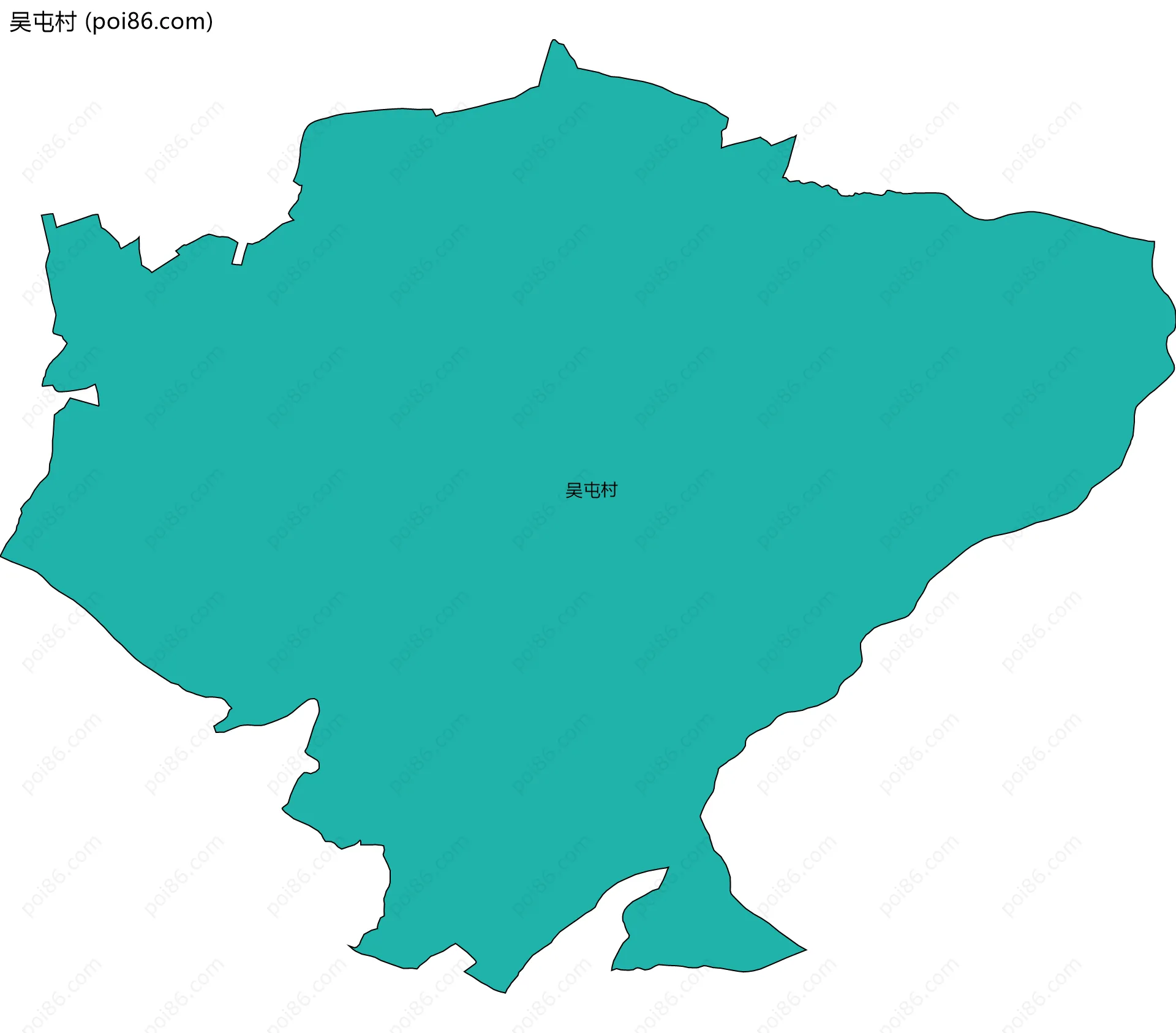 吴屯村边界地图