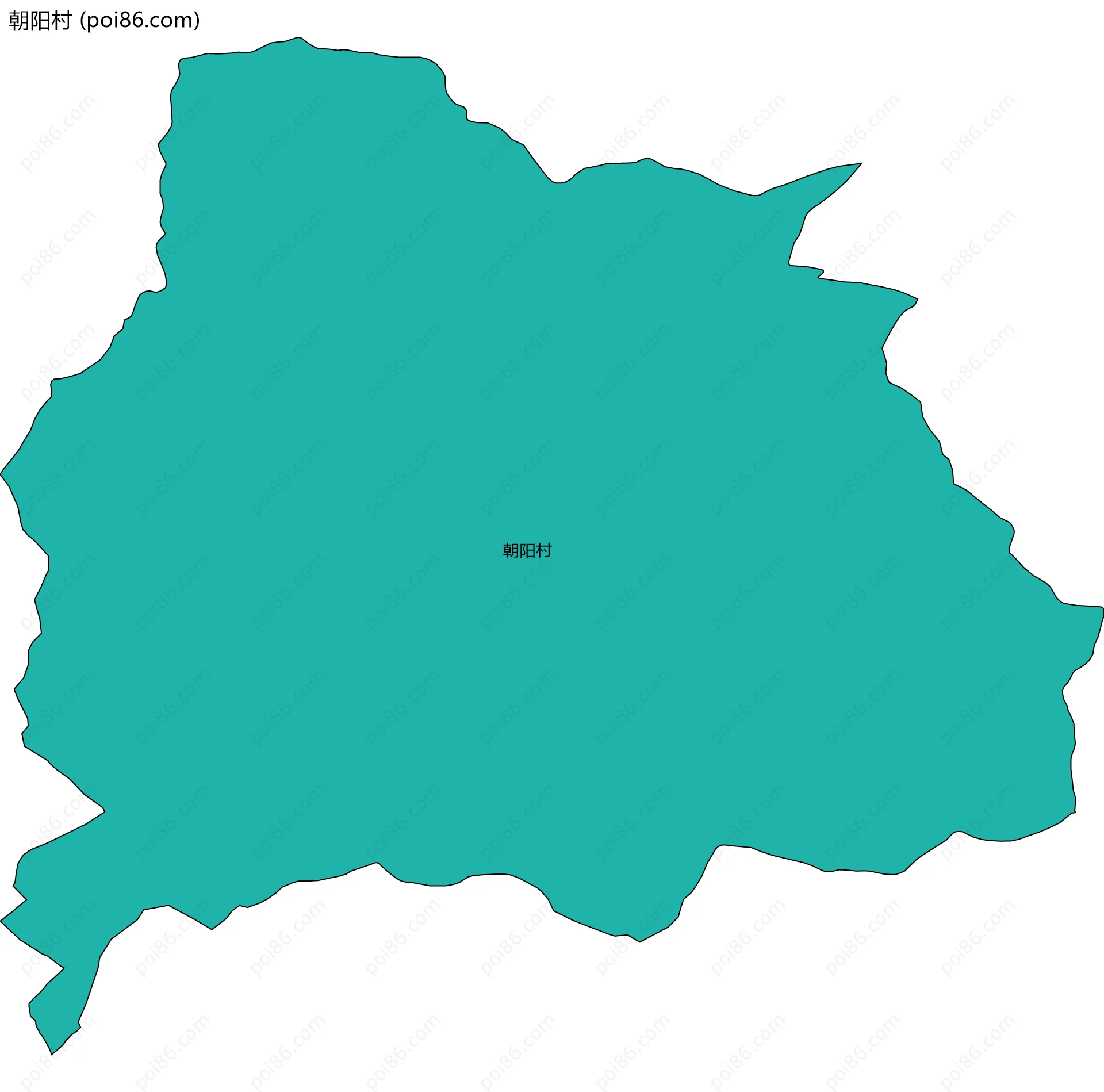 朝阳村边界地图