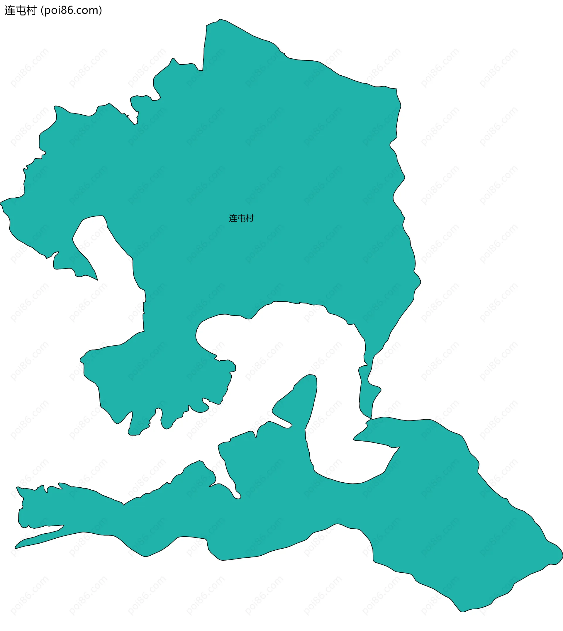 连屯村边界地图