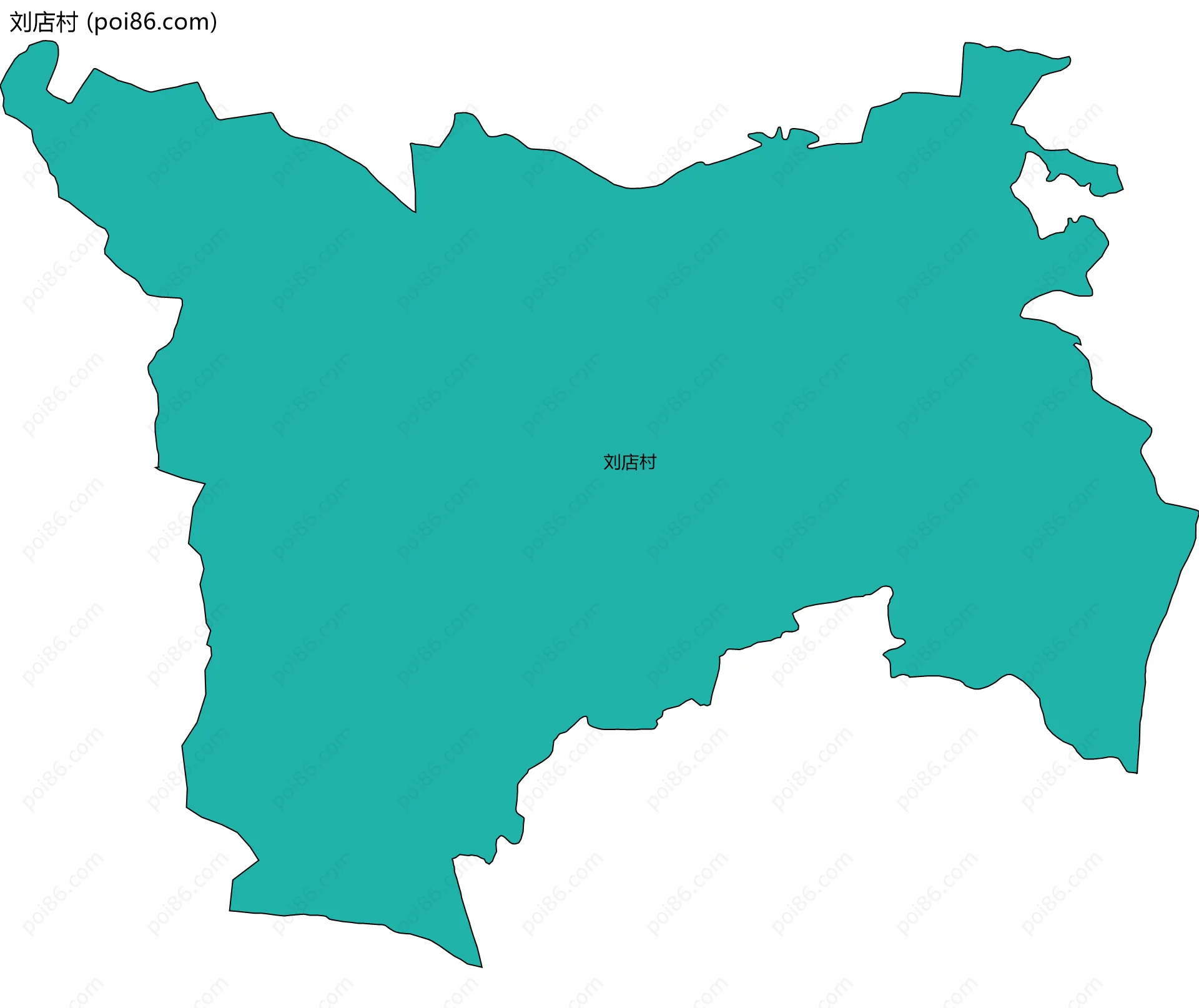 刘店村边界地图