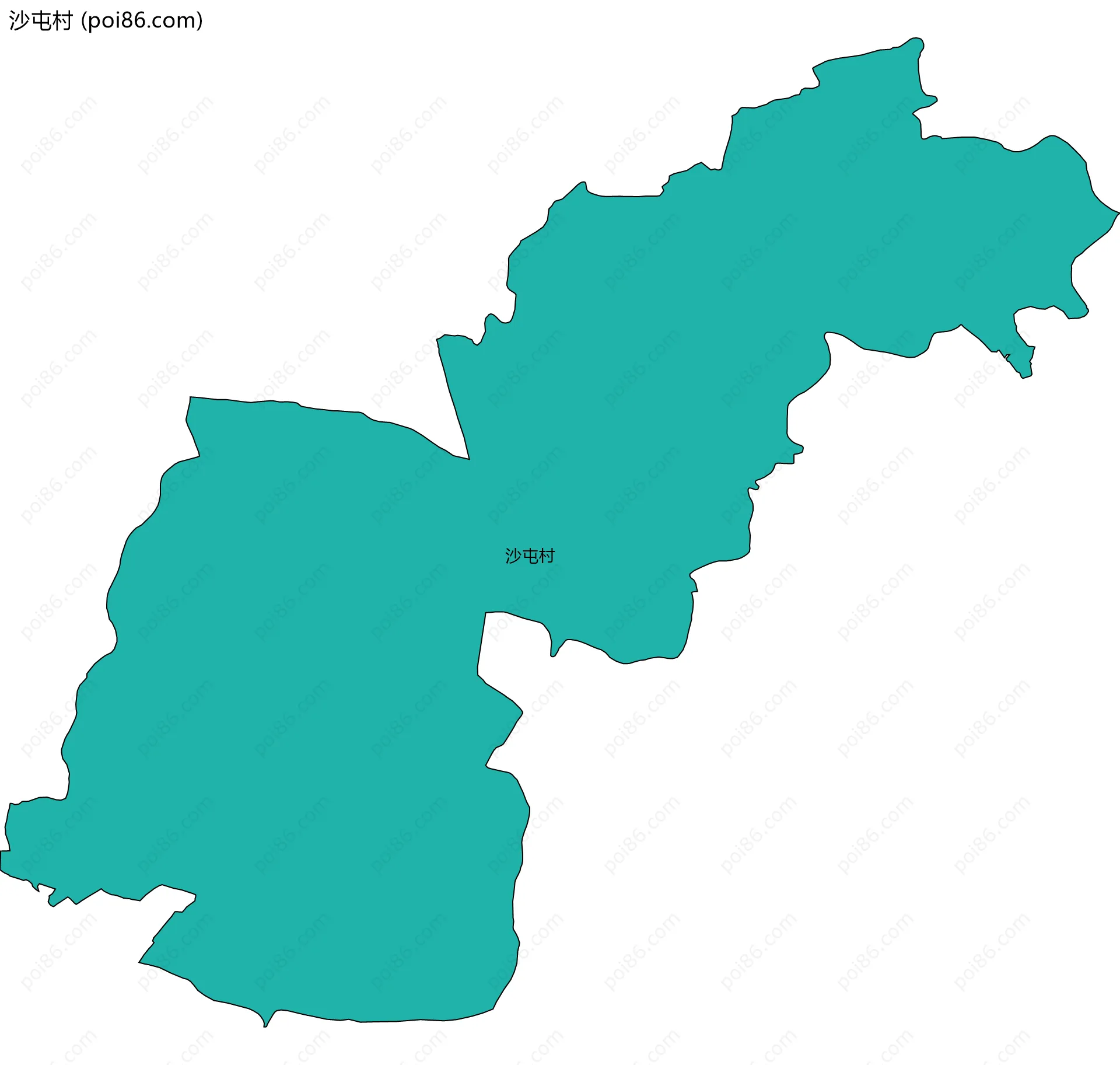 沙屯村边界地图