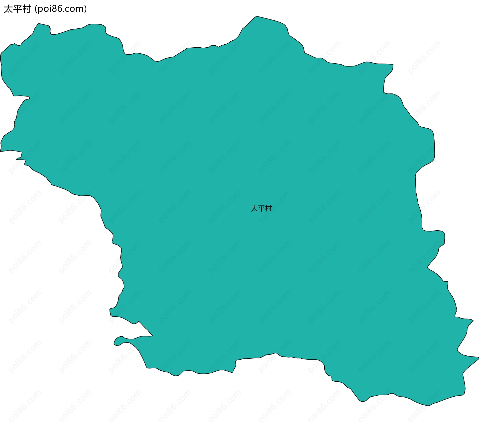 太平村边界地图