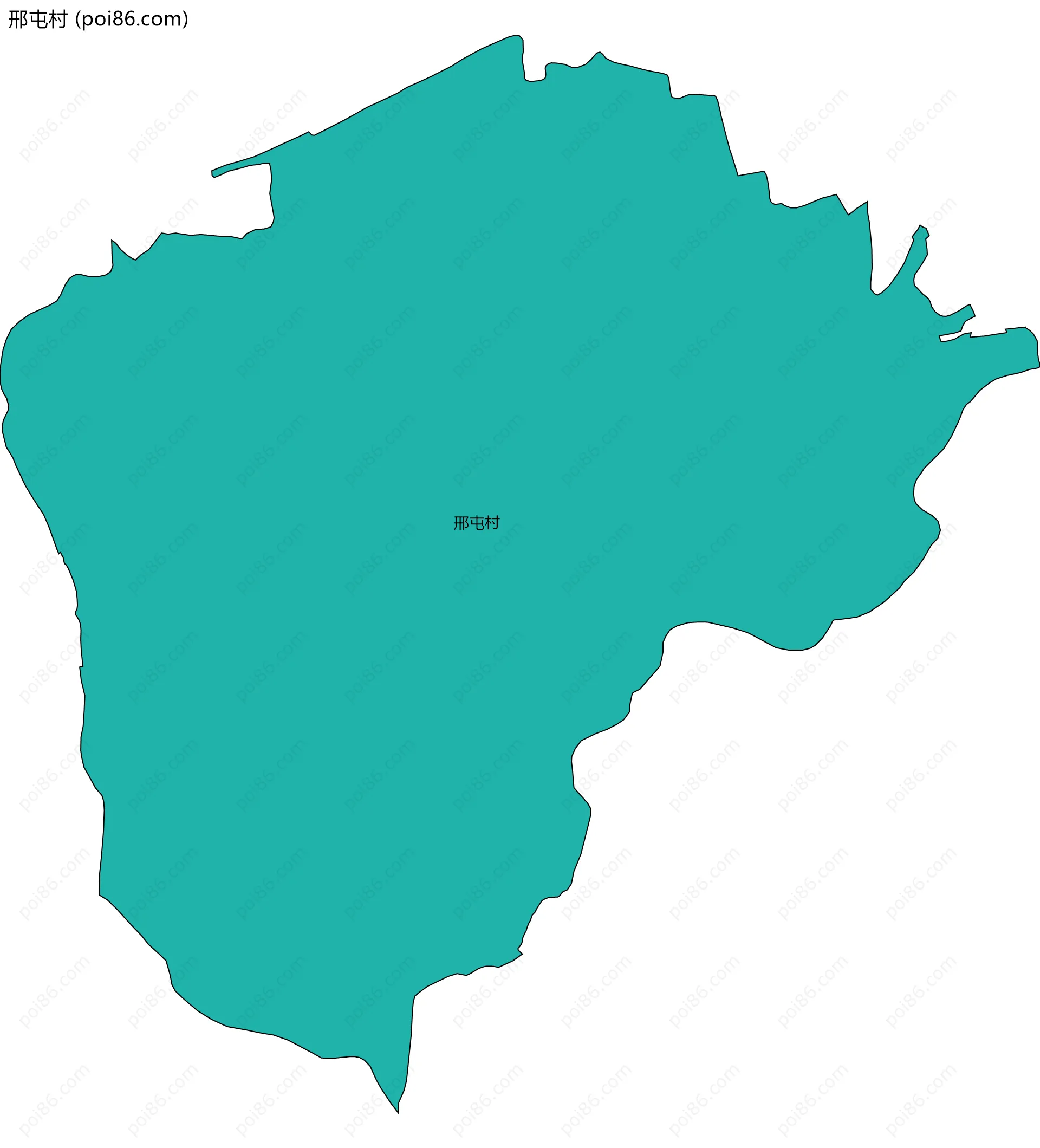 邢屯村边界地图