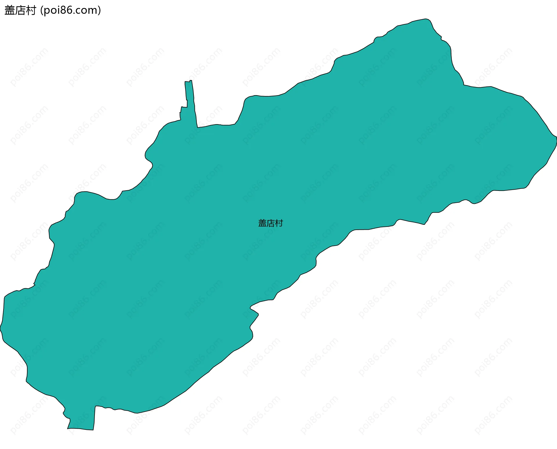 盖店村边界地图