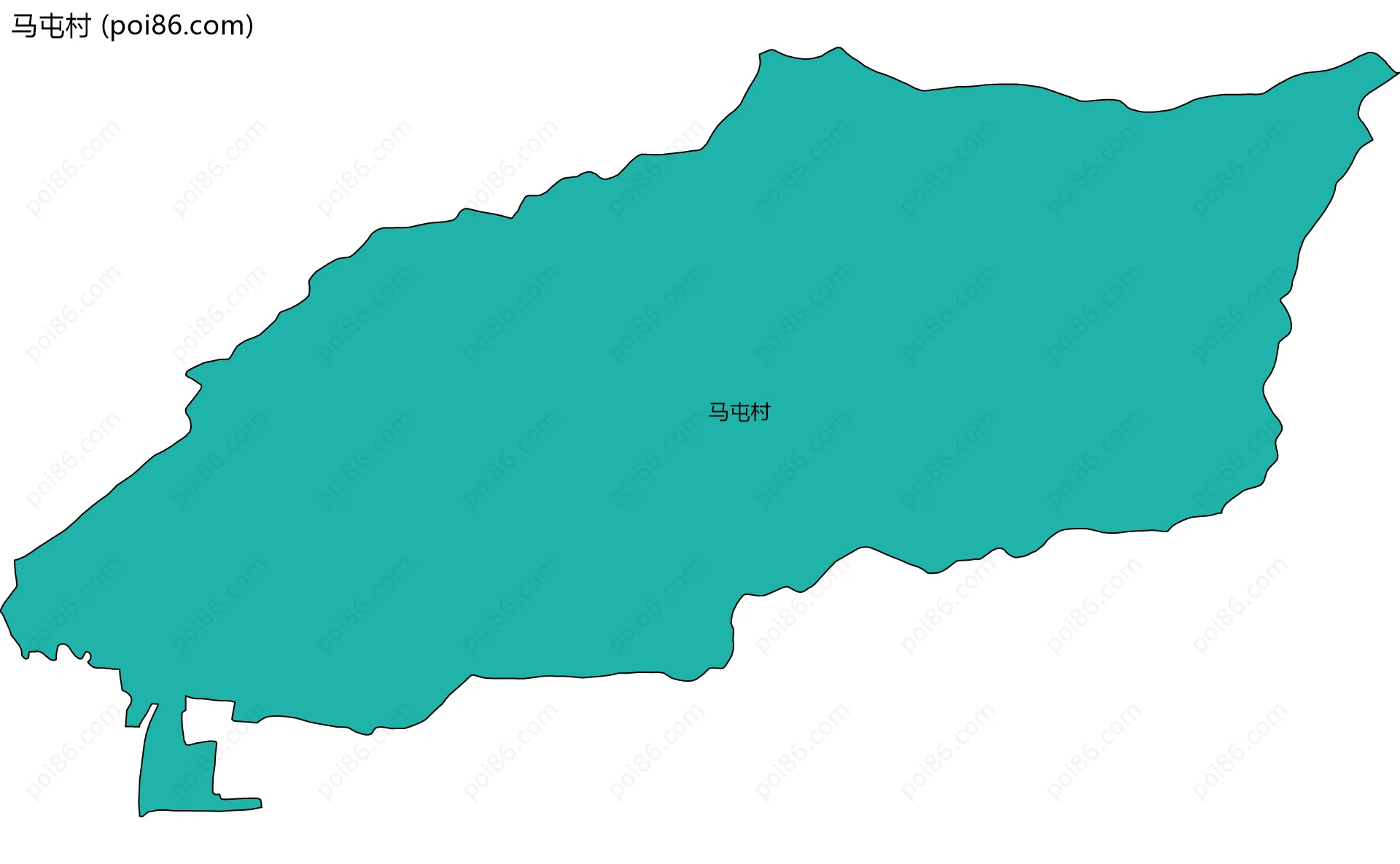 马屯村边界地图