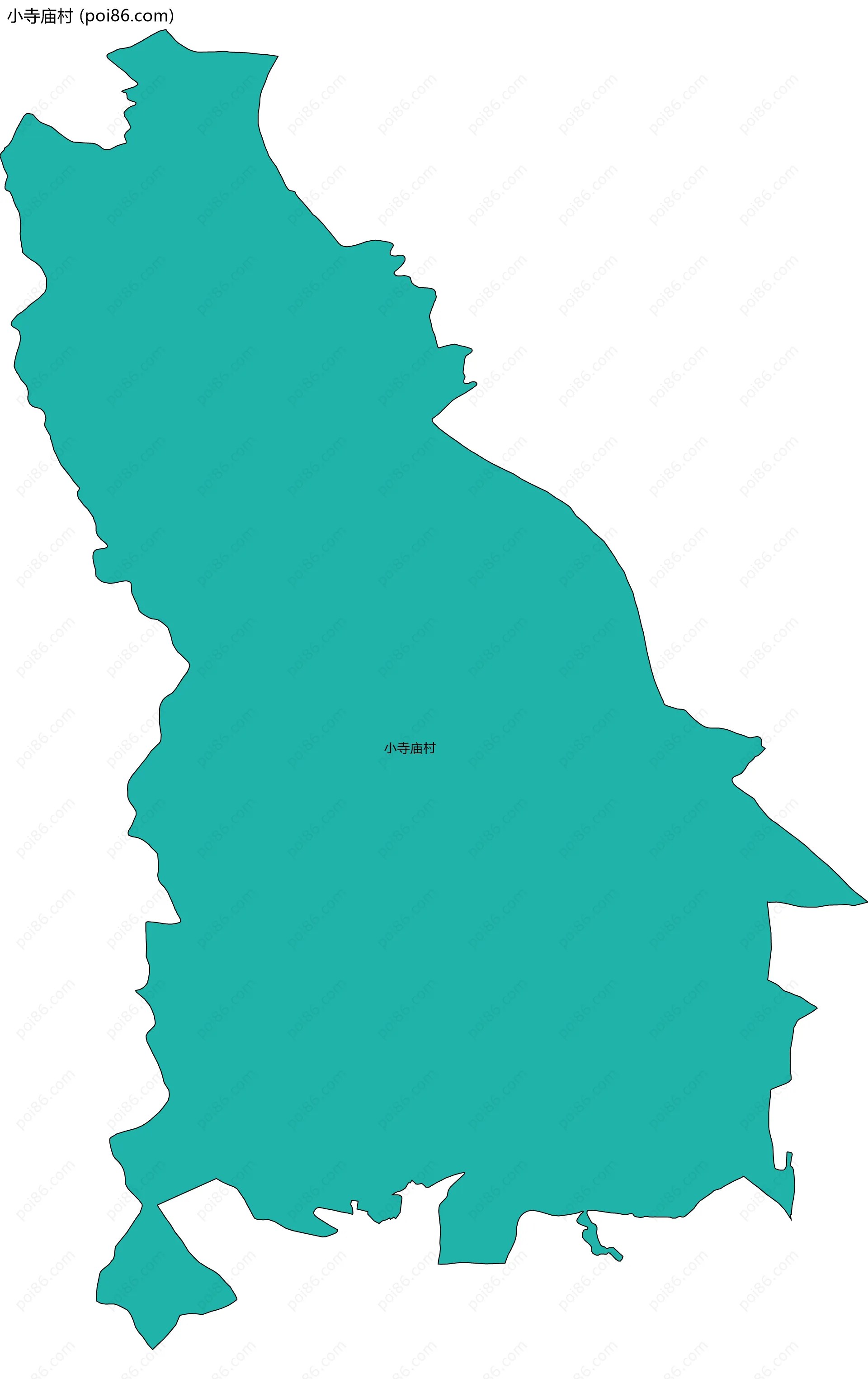 小寺庙村边界地图