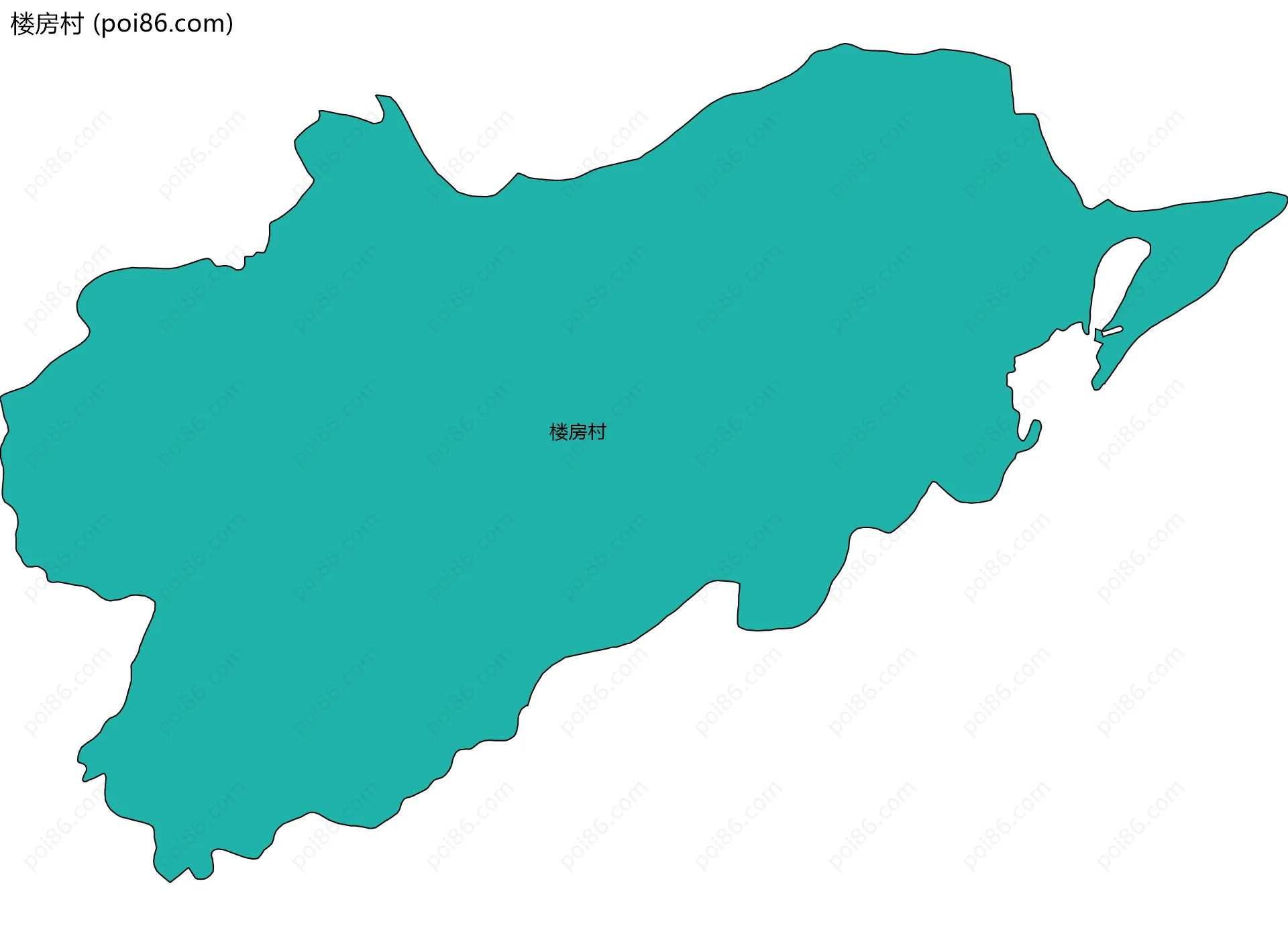 楼房村边界地图