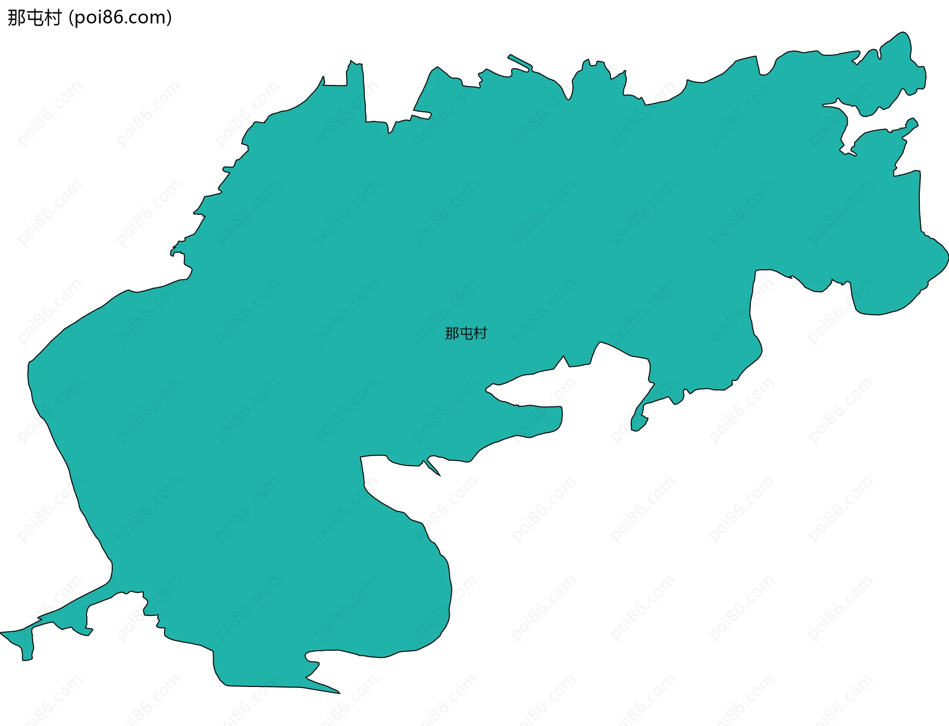 那屯村边界地图