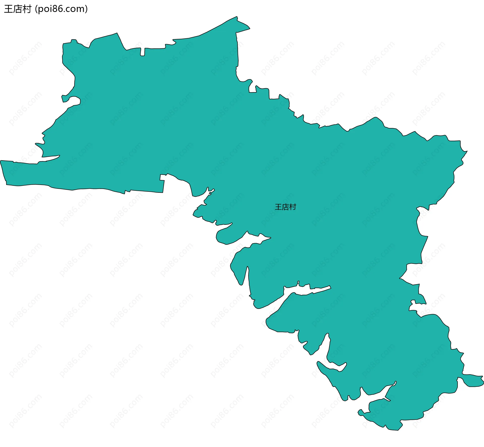 王店村边界地图