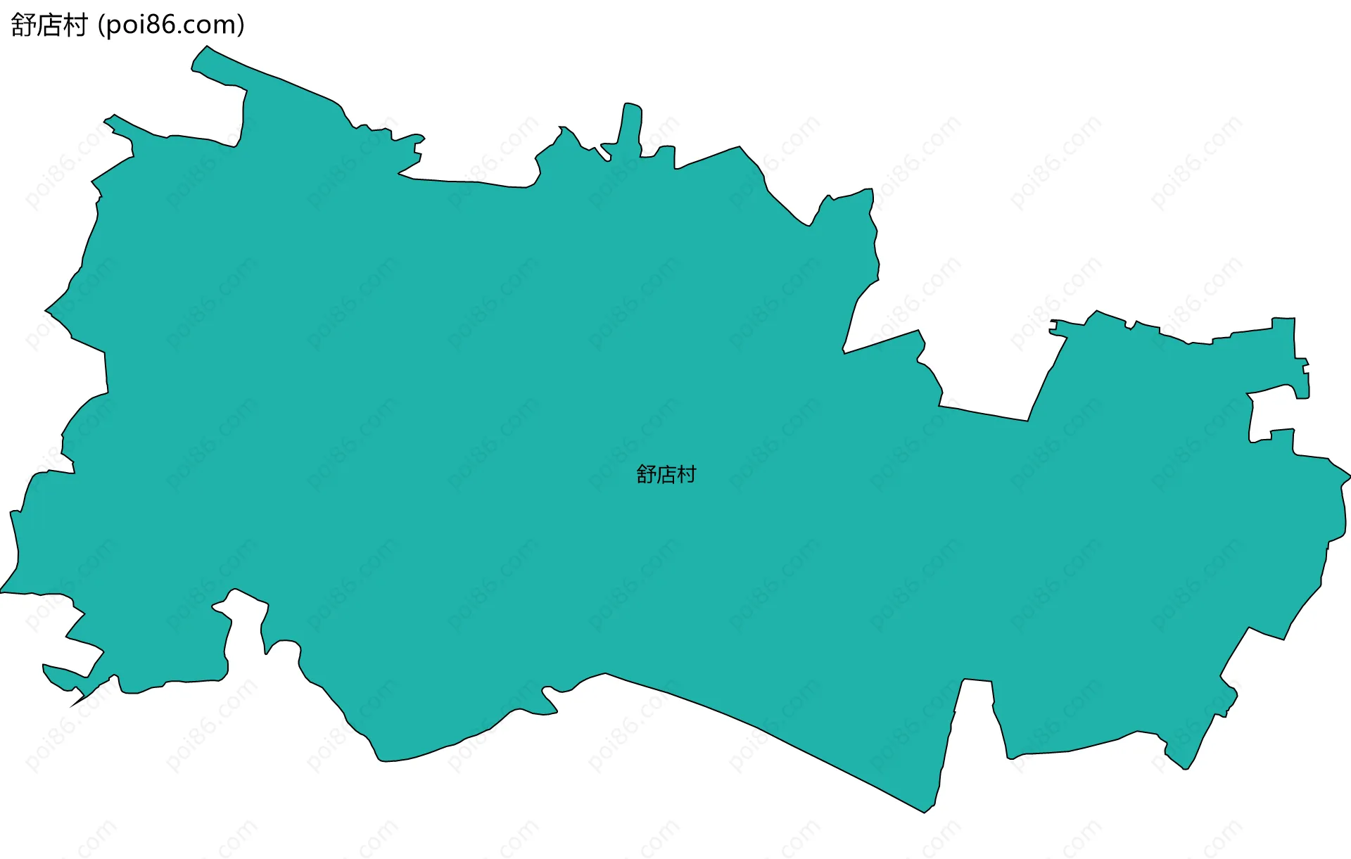 舒店村边界地图