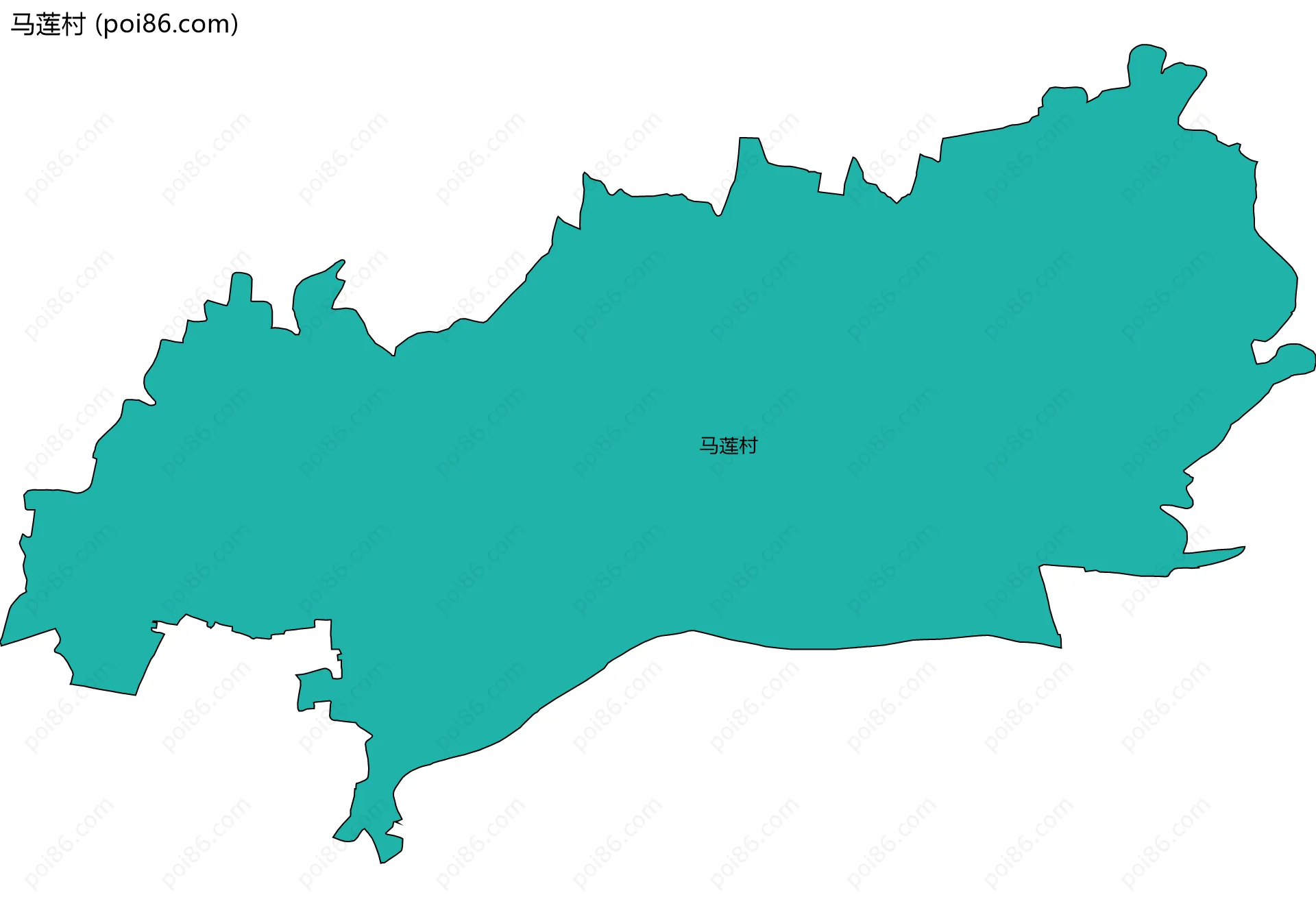 马莲村边界地图
