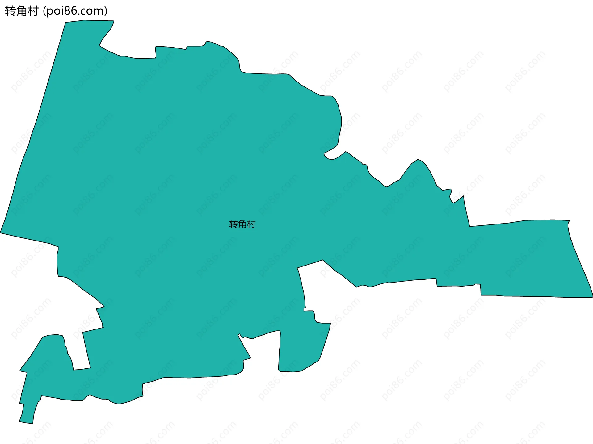 转角村边界地图