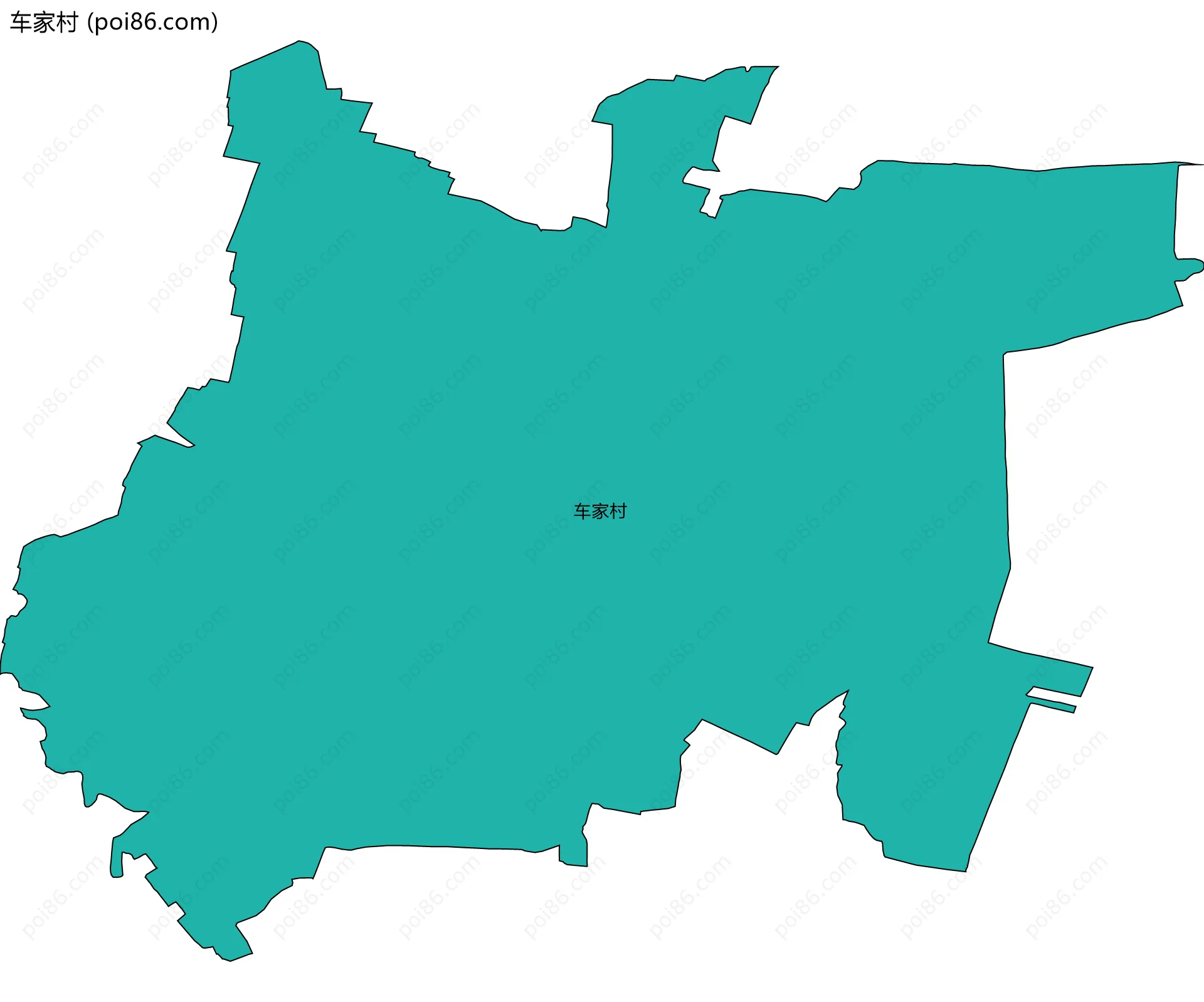 车家村边界地图