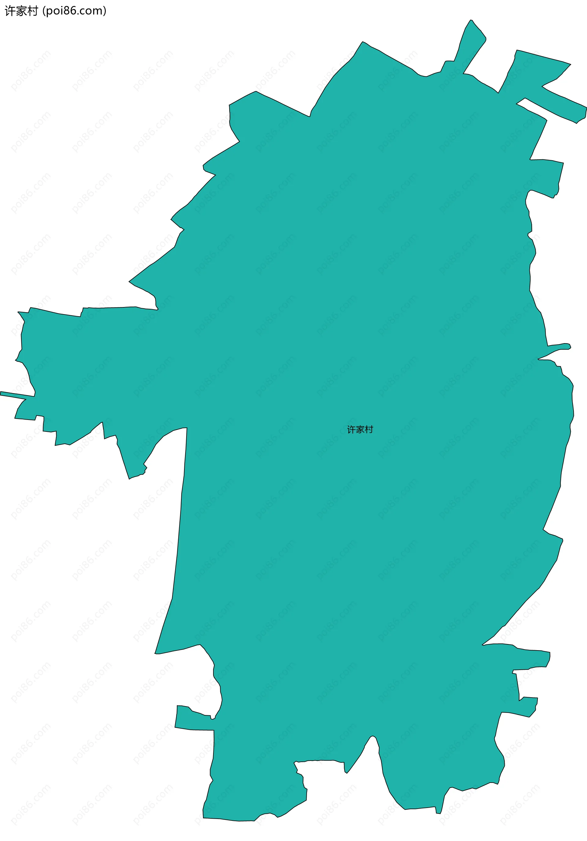 许家村边界地图