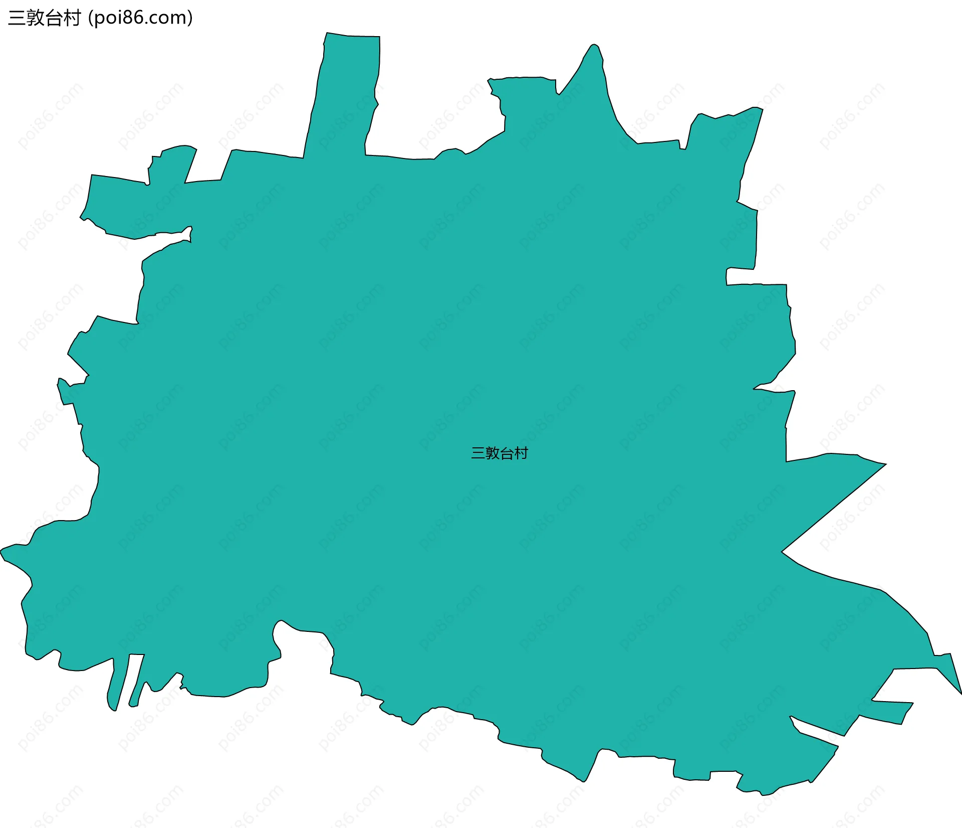 三敦台村边界地图