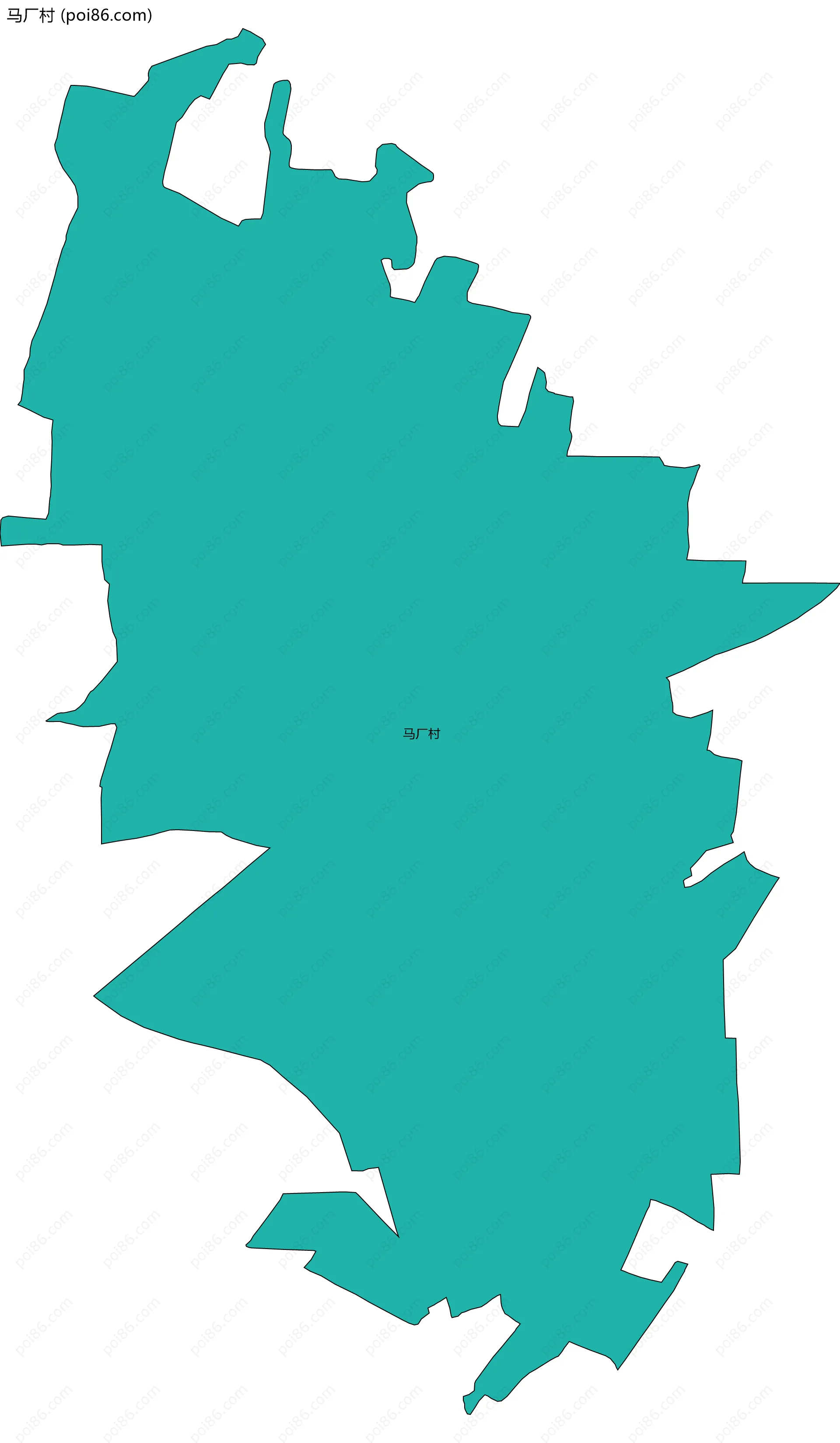 马厂村边界地图