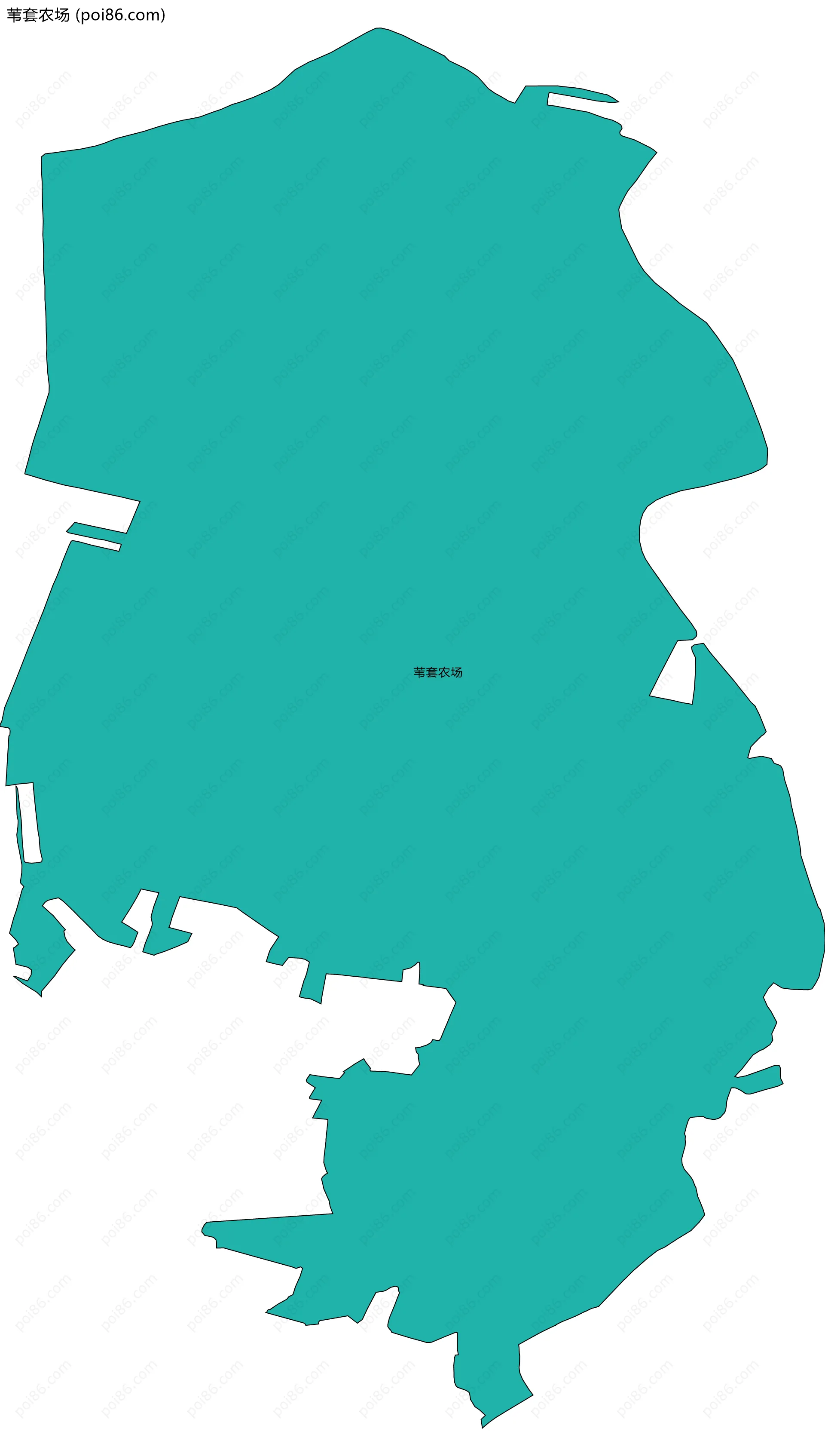 苇套农场边界地图